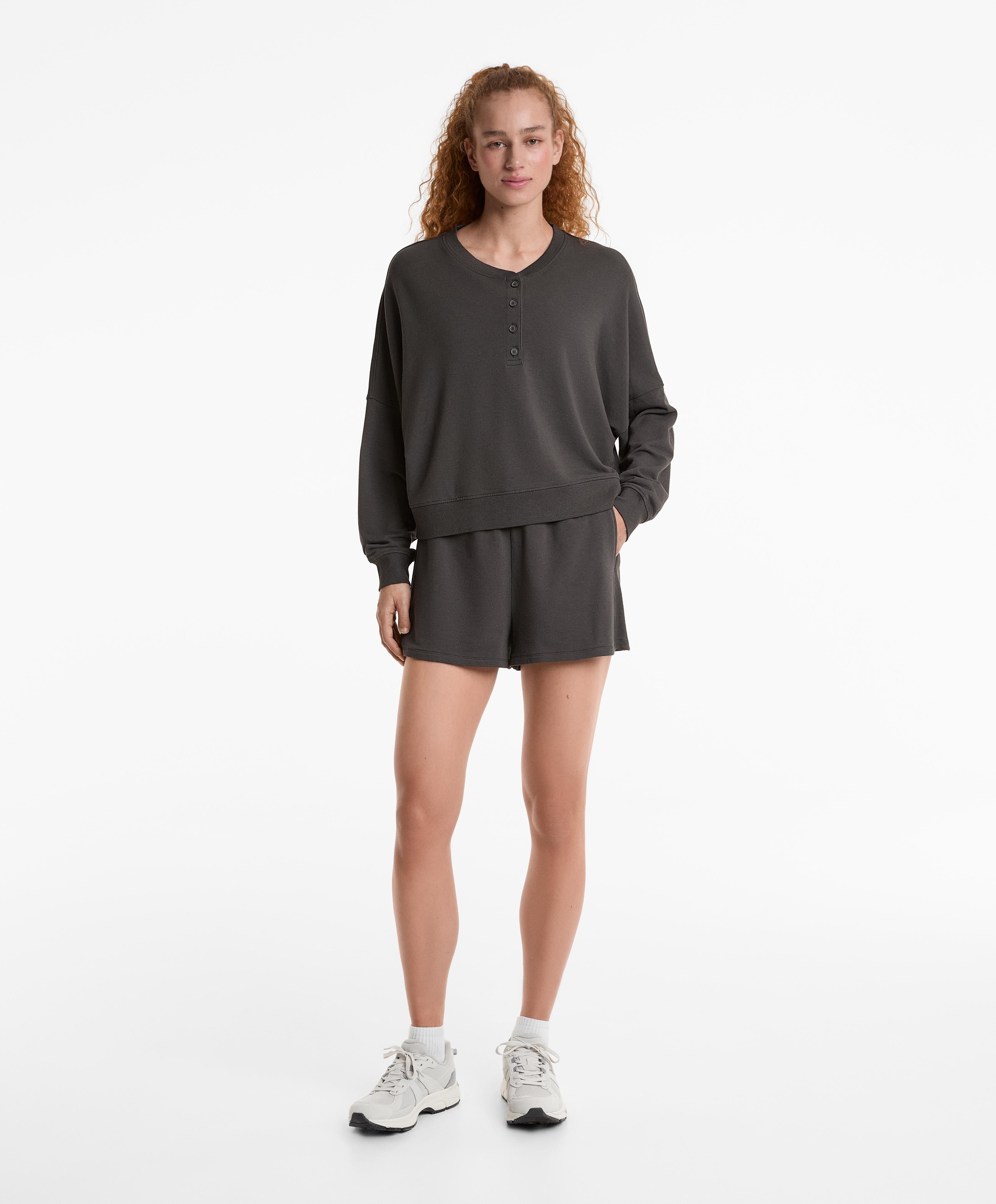 RUNNING STYLE SPLIT LEATHER TRAINERS