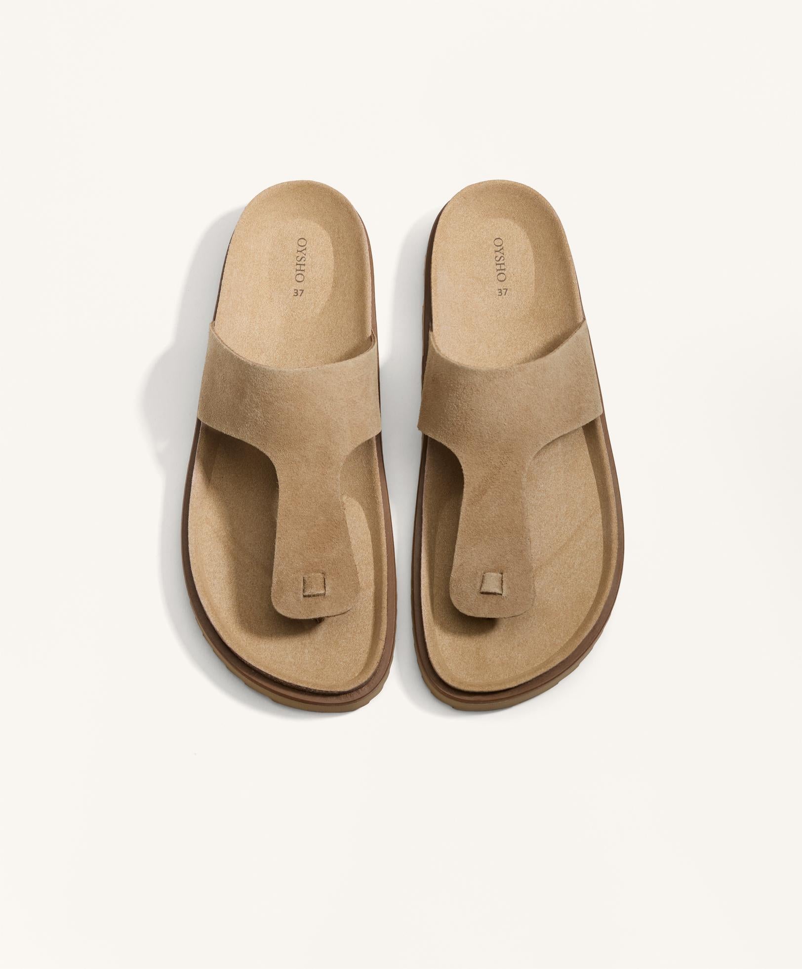 SUEDE T BAR SANDAL