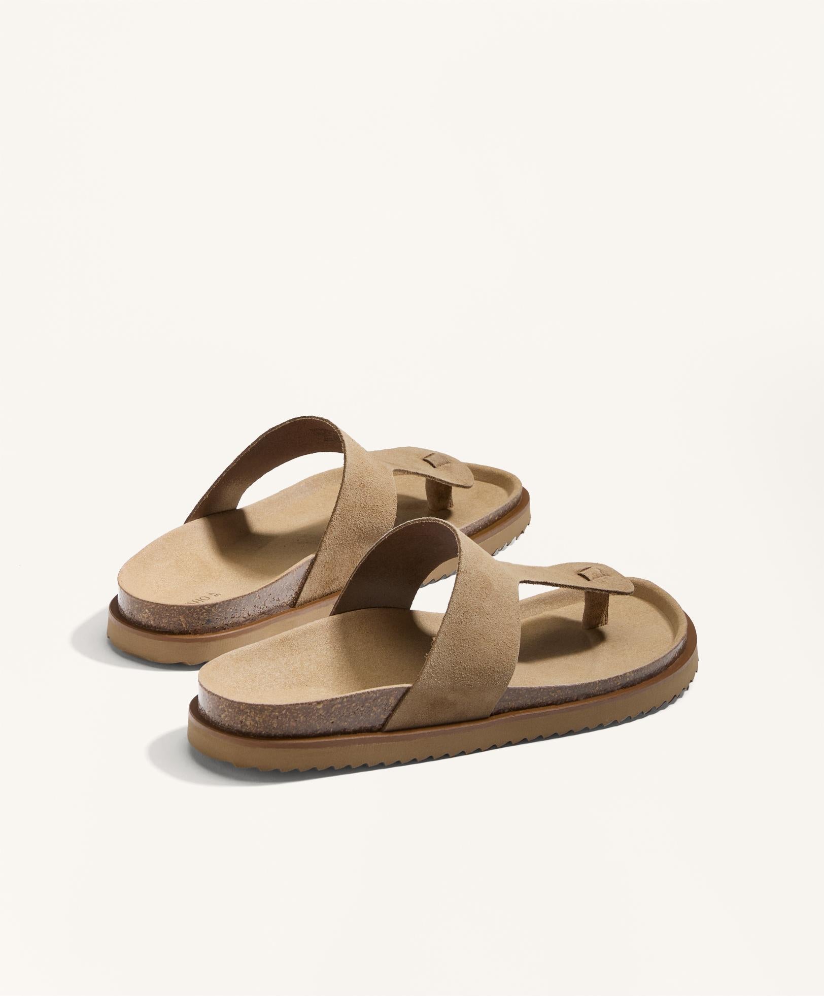 SUEDE T BAR SANDAL