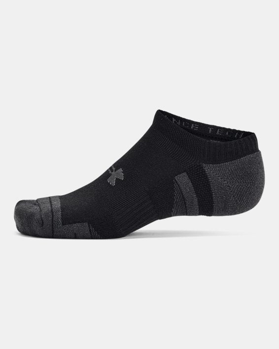 UA Performance Tech Unisex 6 Pack No Show Socks