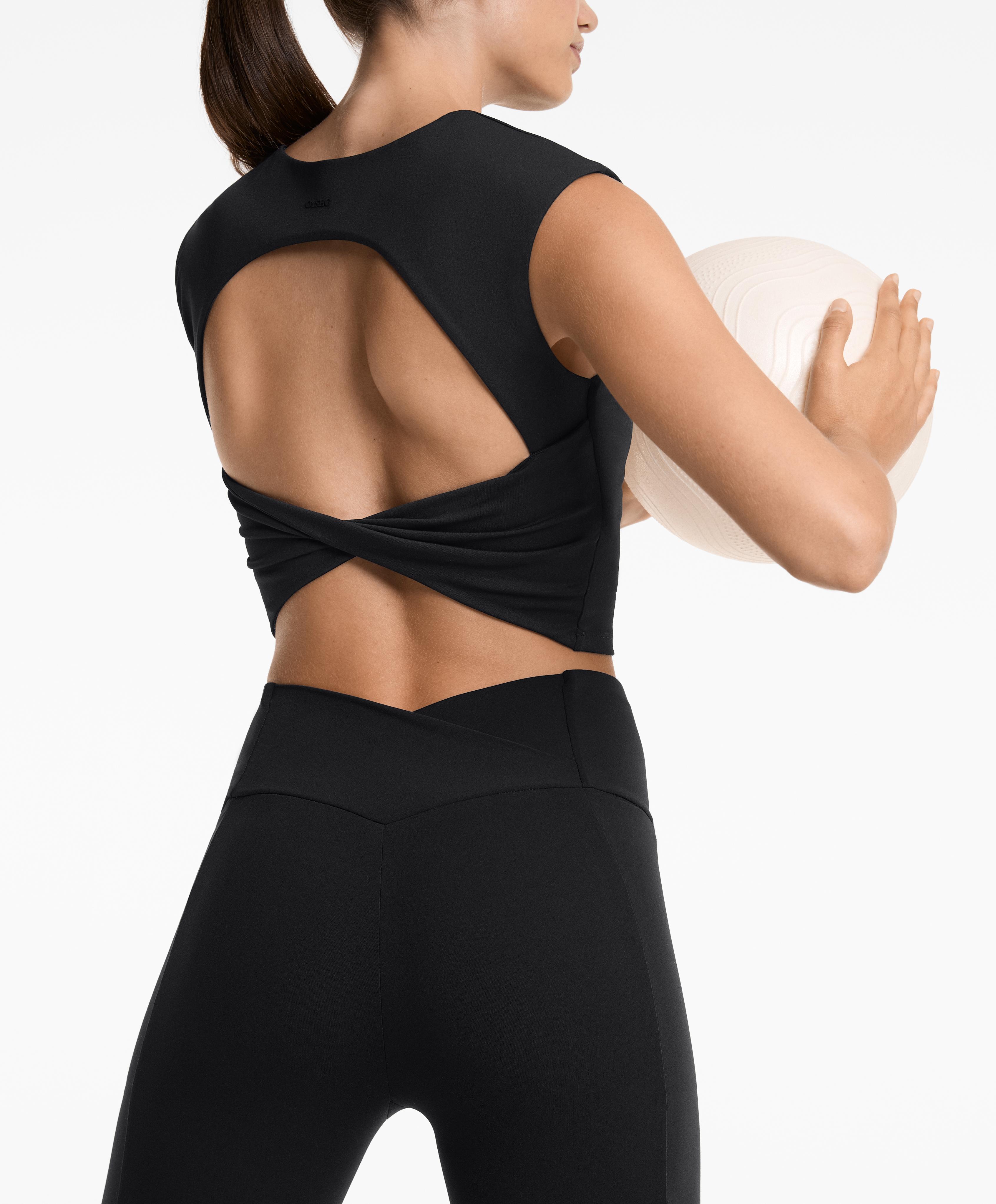 COMFORTLUX OPEN BACK TWIST TANK TOP