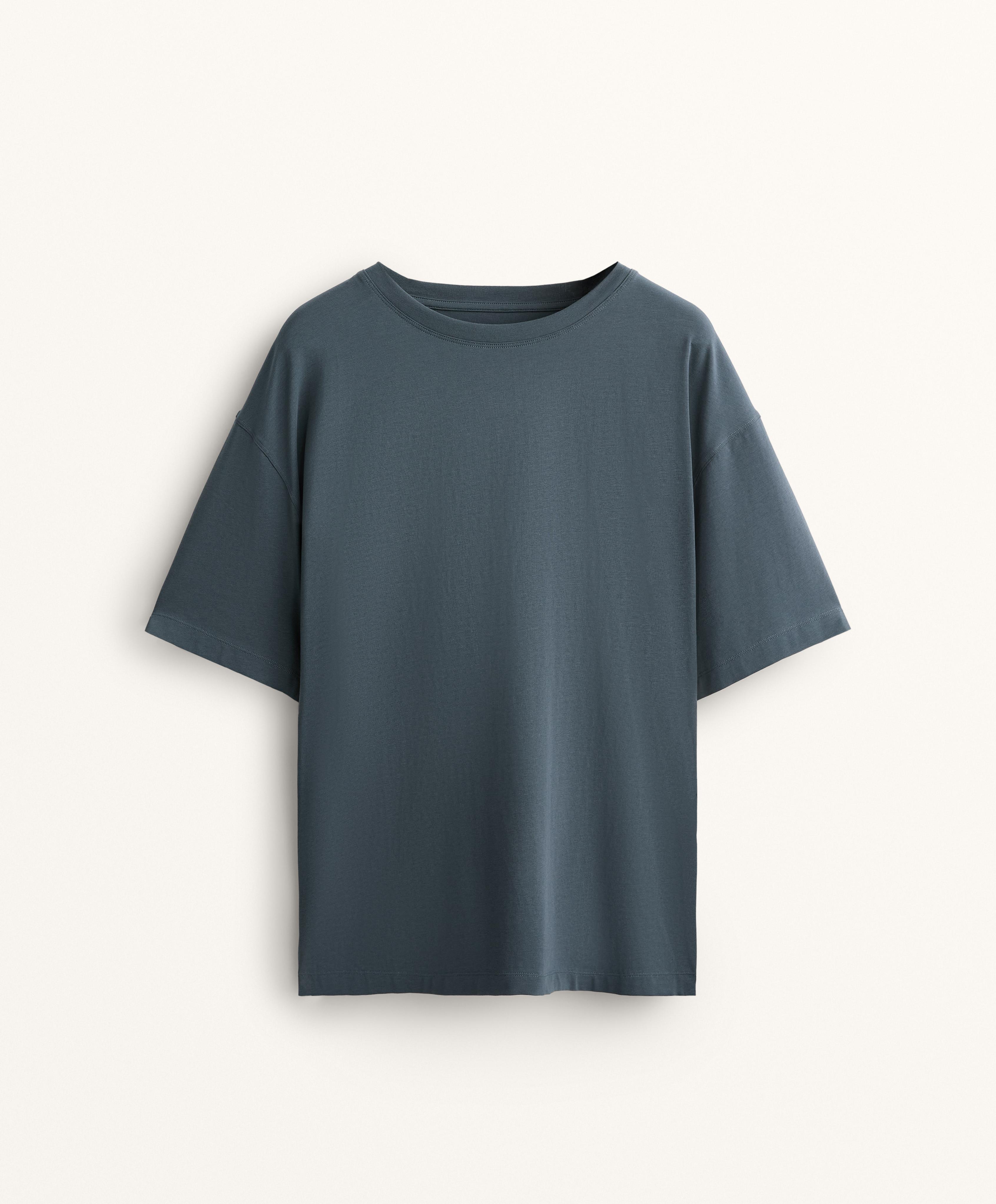 SHORT SLEEVE COTTON BLEND T SHIRT