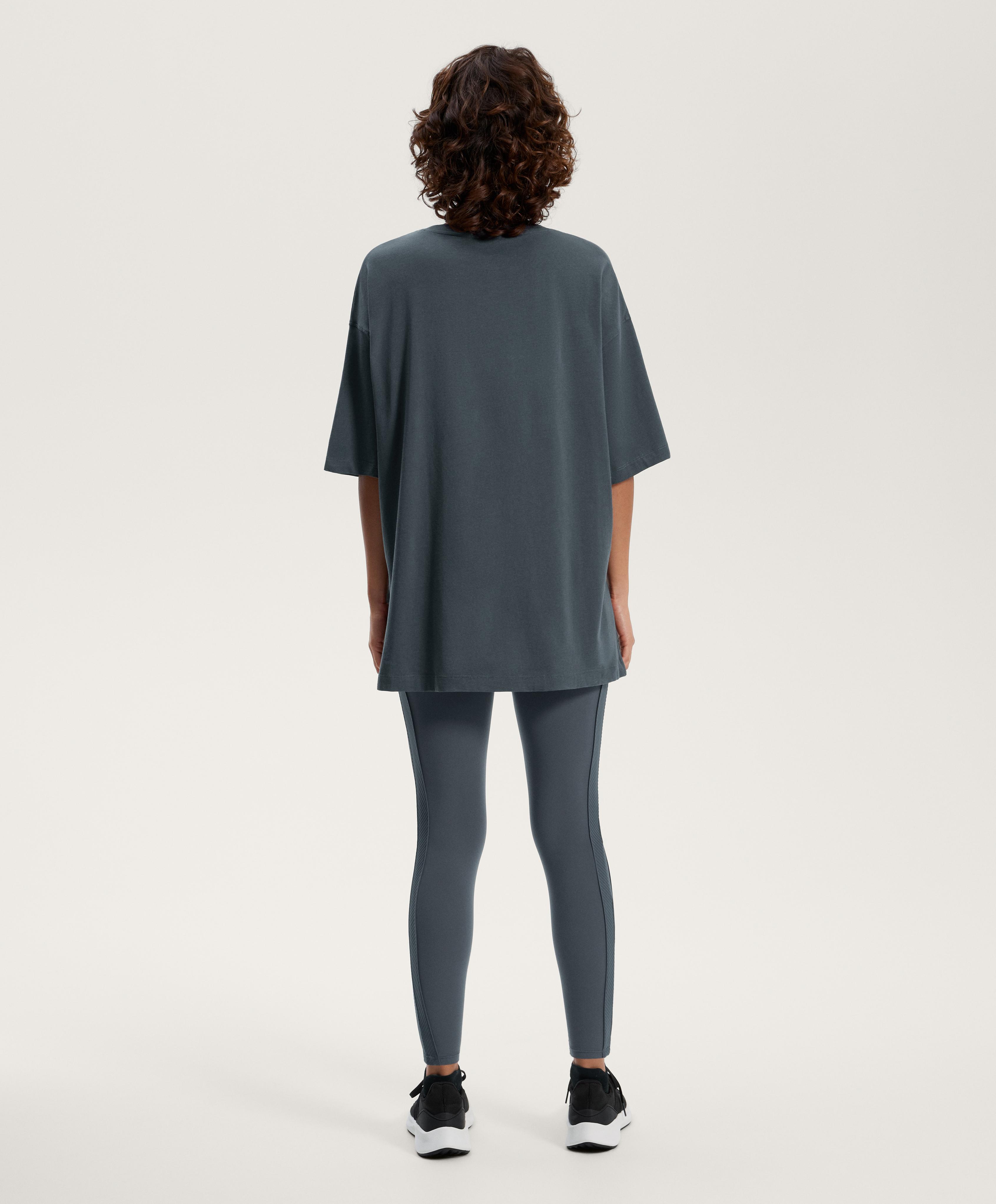 SHORT SLEEVE COTTON BLEND T SHIRT