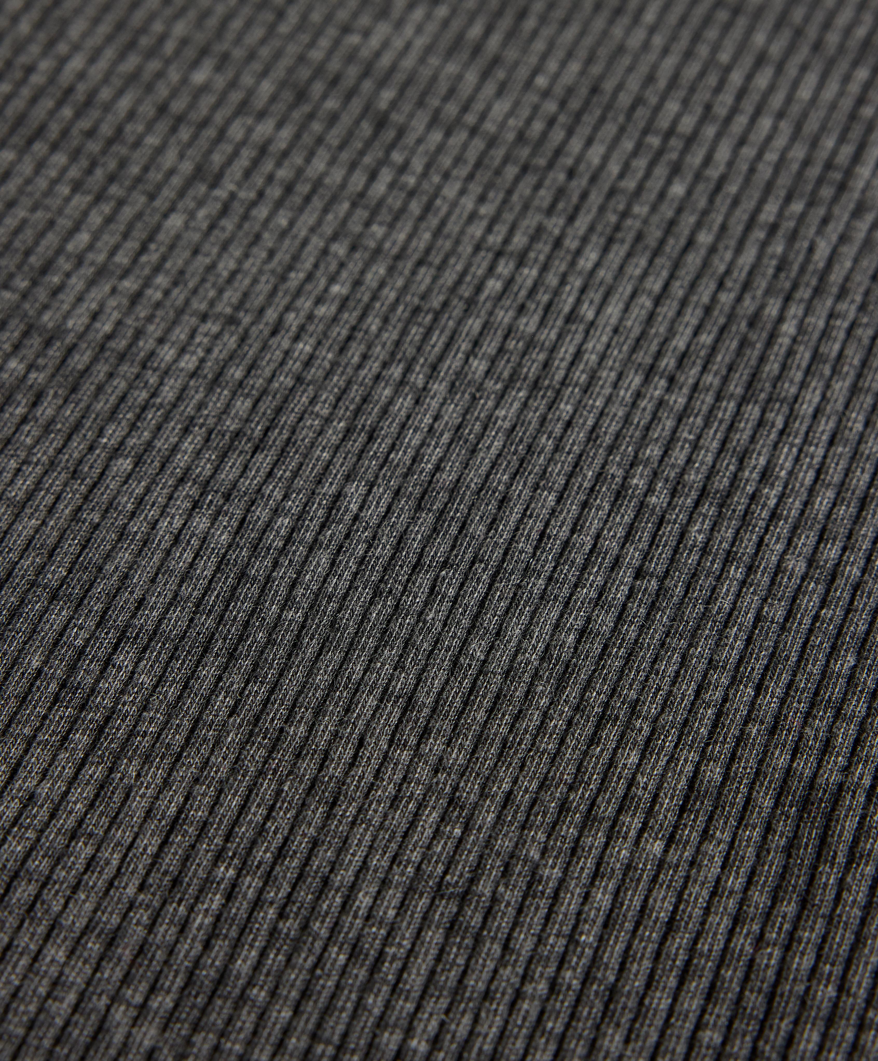 HIGH NECK RIB T SHIRT WITH LYOCELL