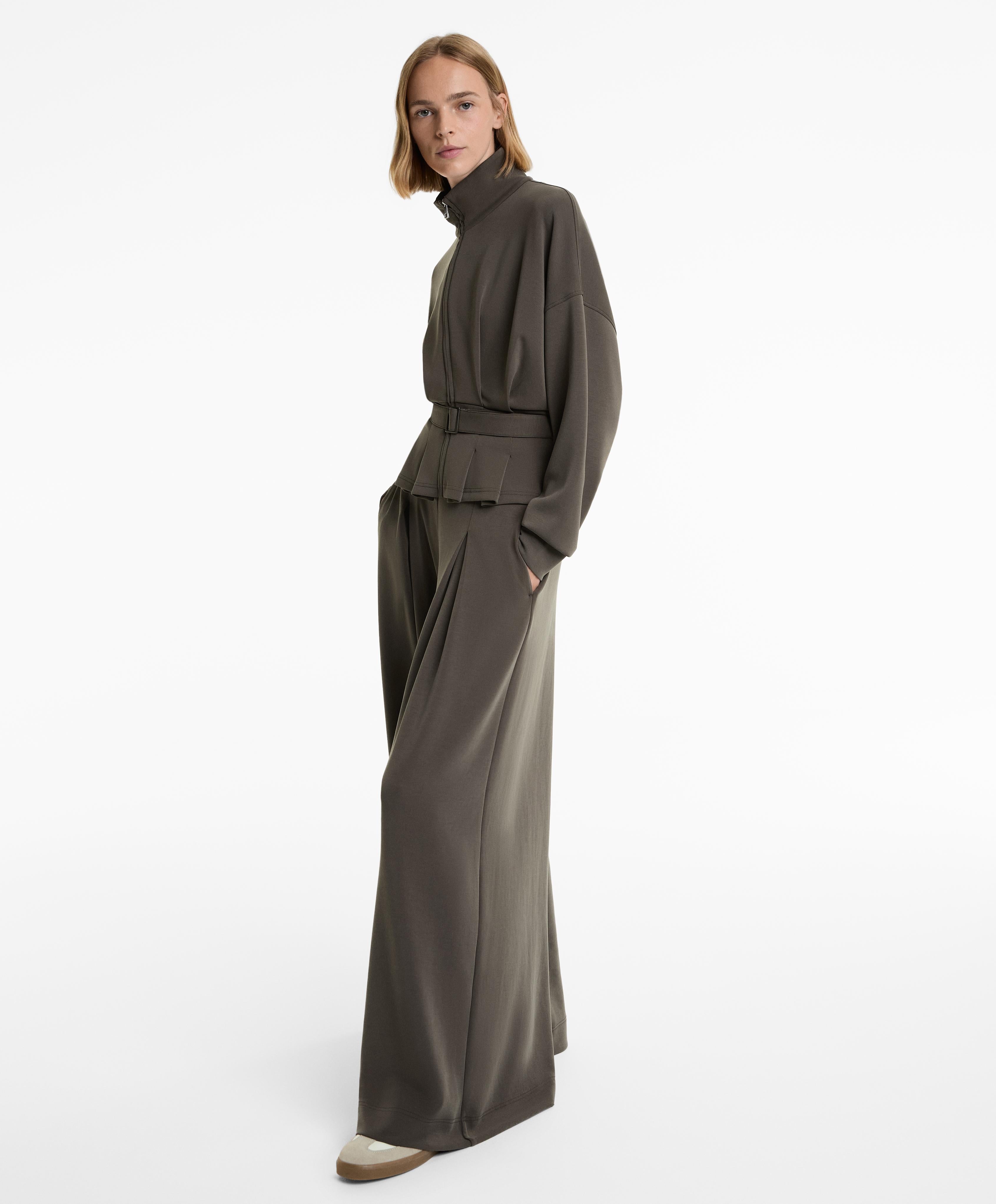 SOFT TOUCH MODAL BELTED JACKET
