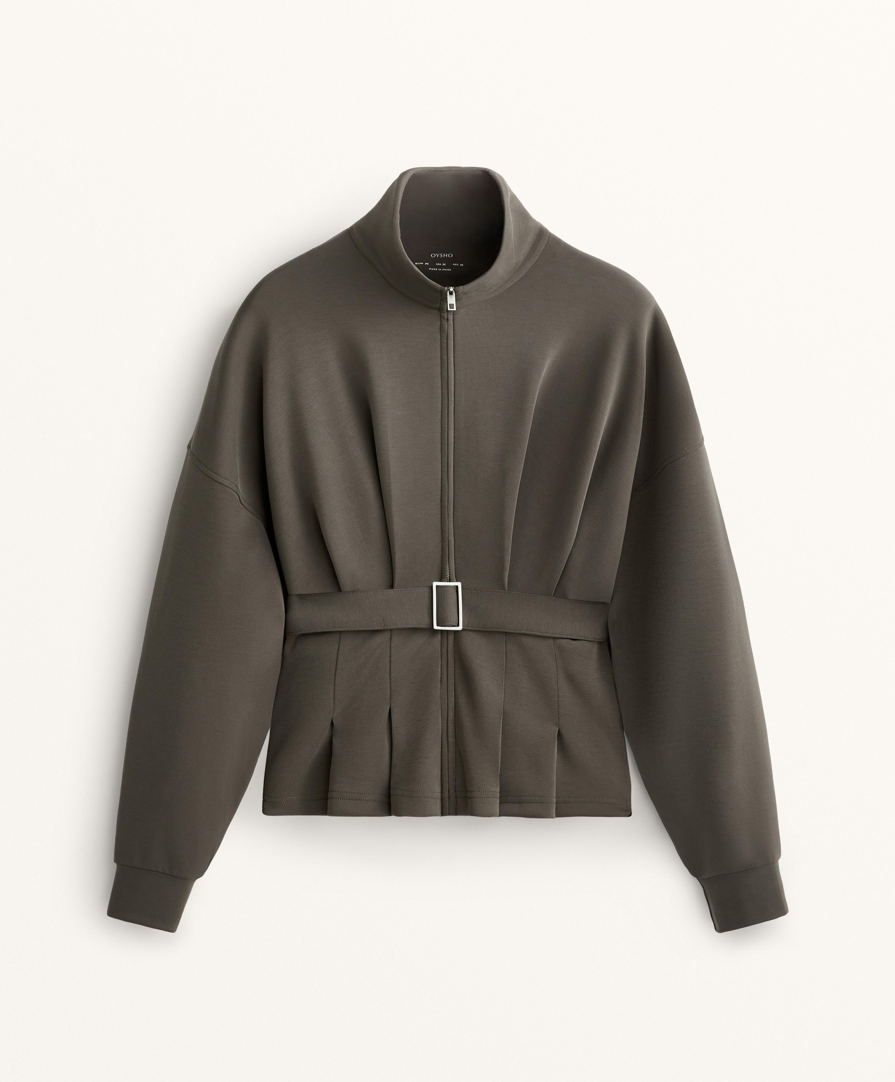 SOFT TOUCH MODAL BELTED JACKET