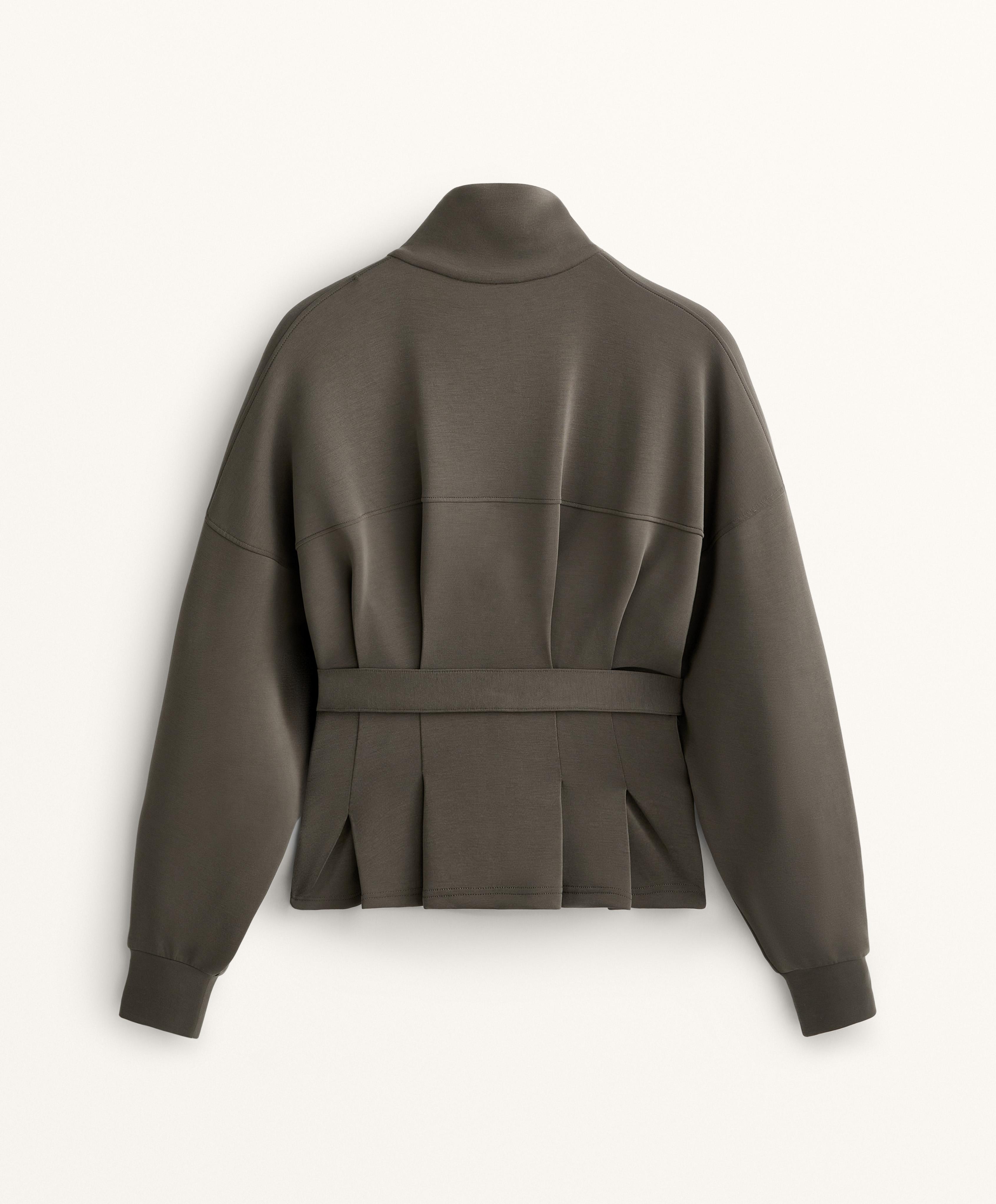 SOFT TOUCH MODAL BELTED JACKET