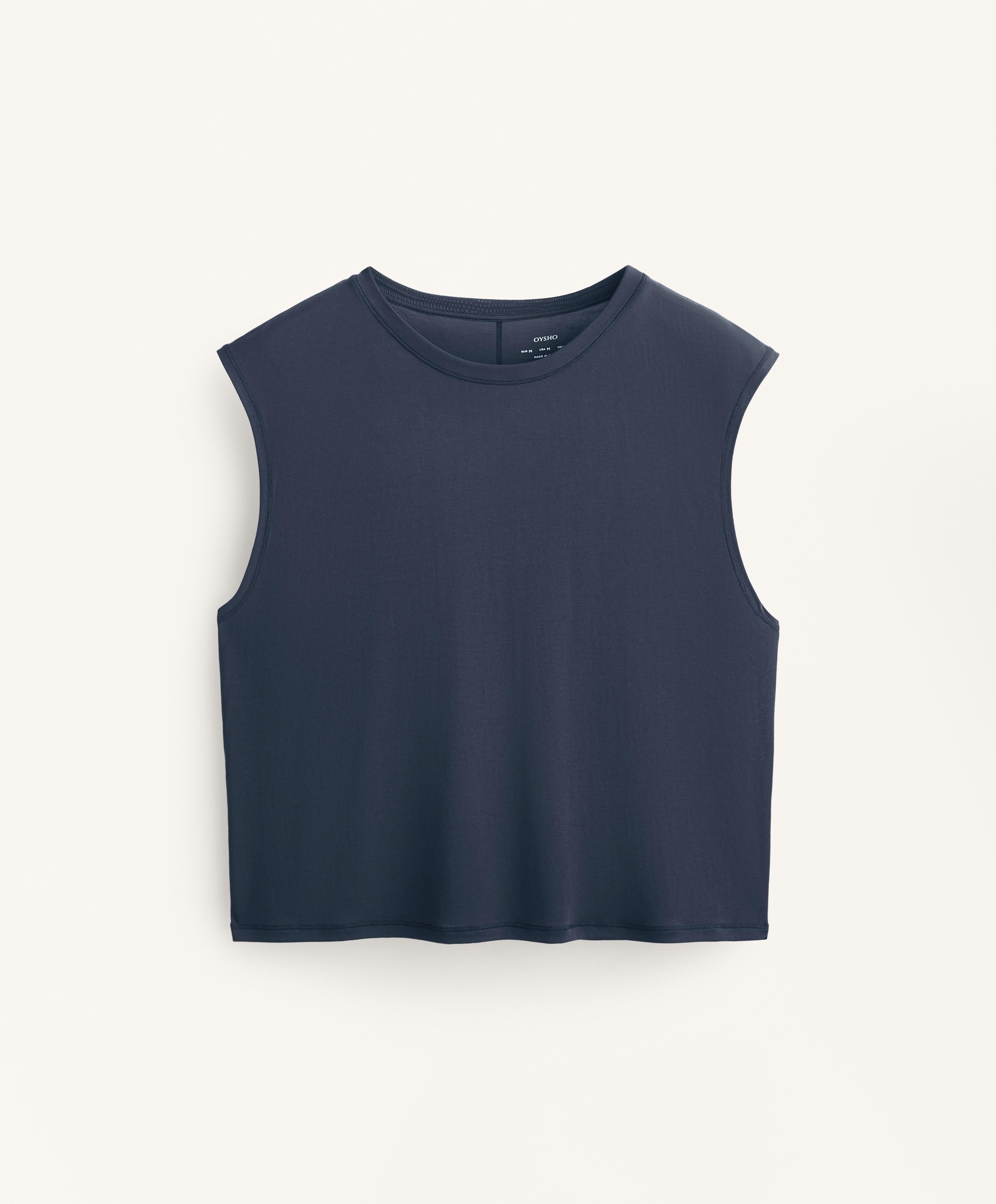MODAL BLEND SLEEVELESS T SHIRT