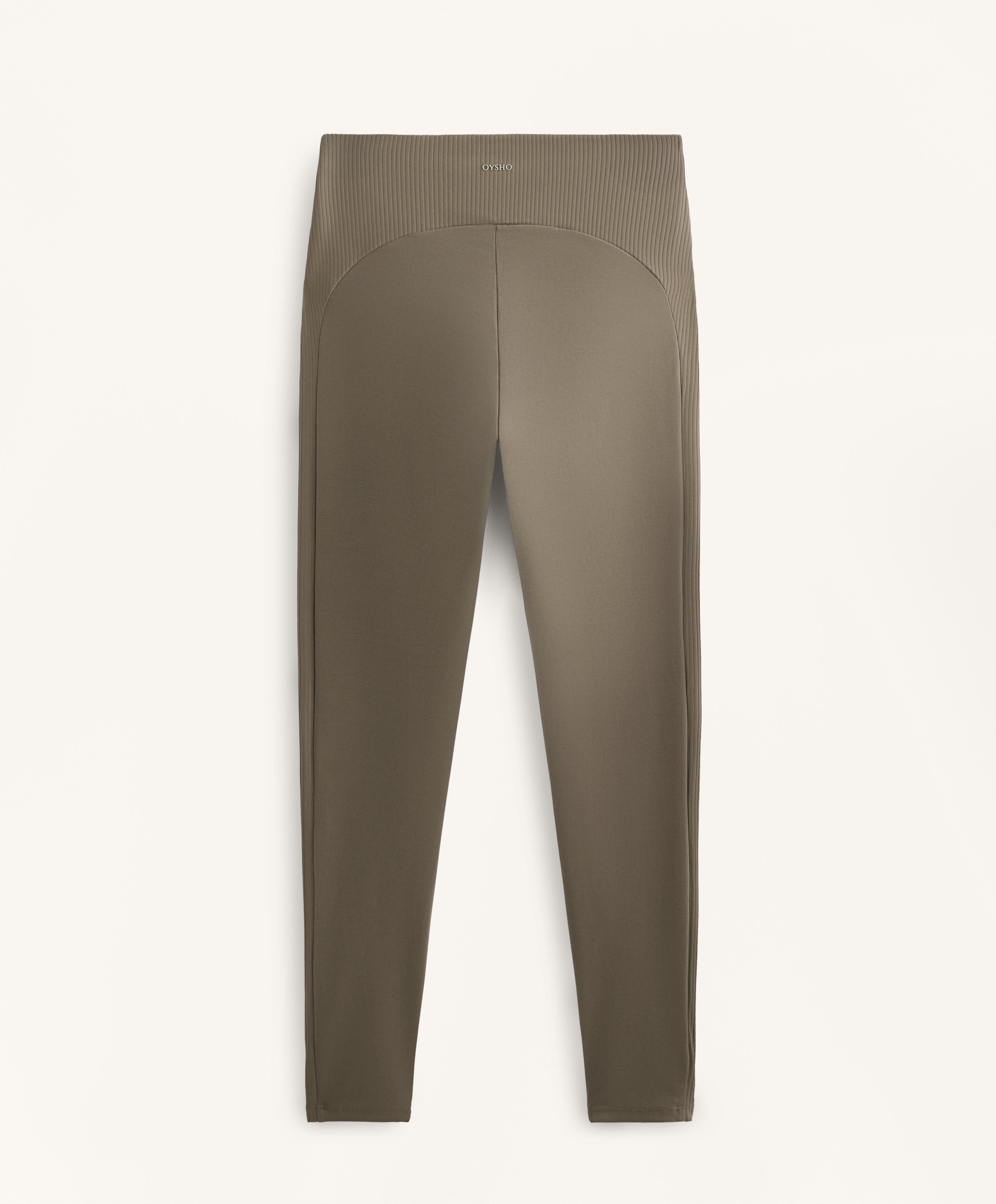 COMFORTLUX HIGH RISE ANKLE LENGTH RIB LEGGINGS
