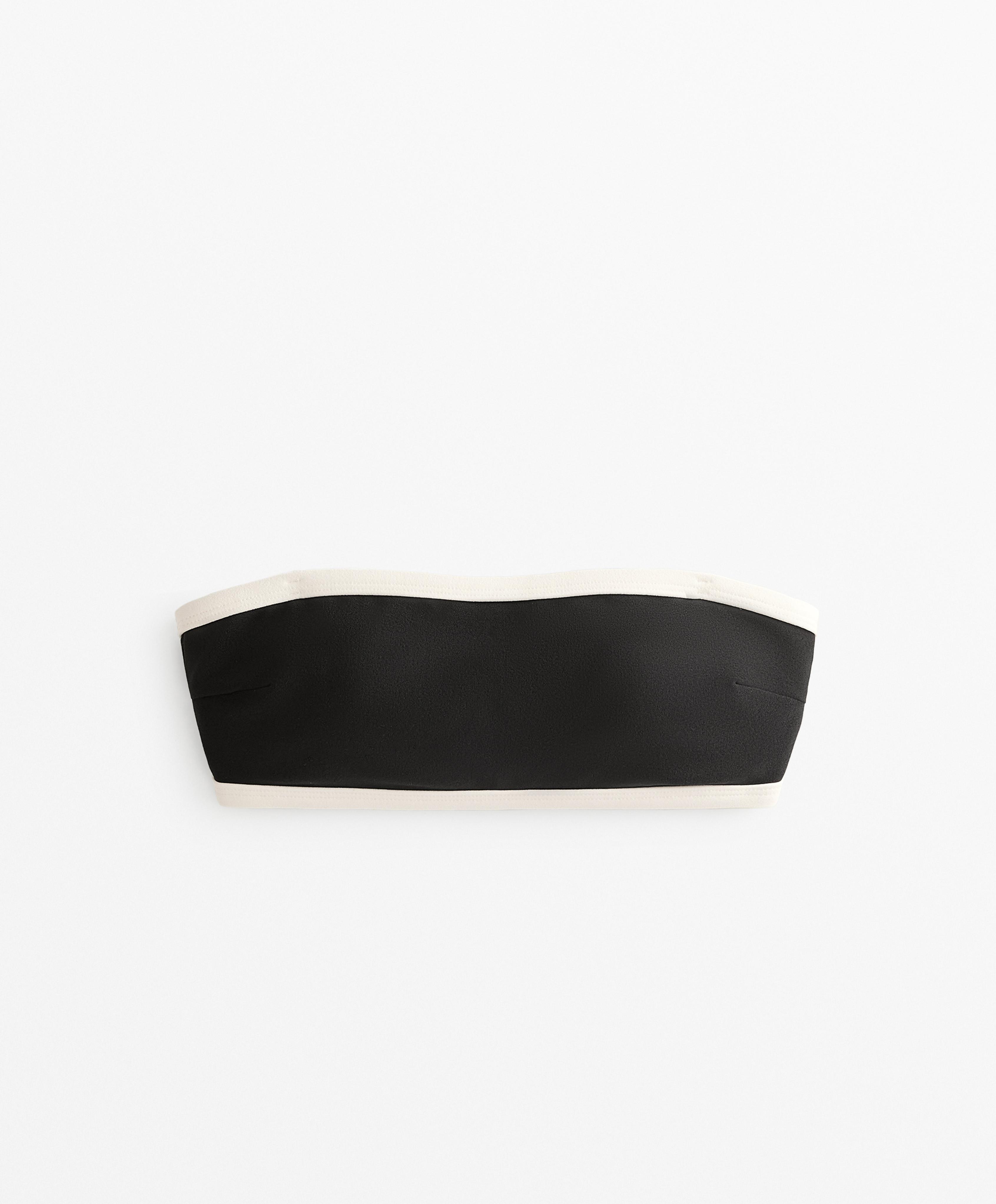 BANDEAU BIKINI WITH CONTRAST TRIM