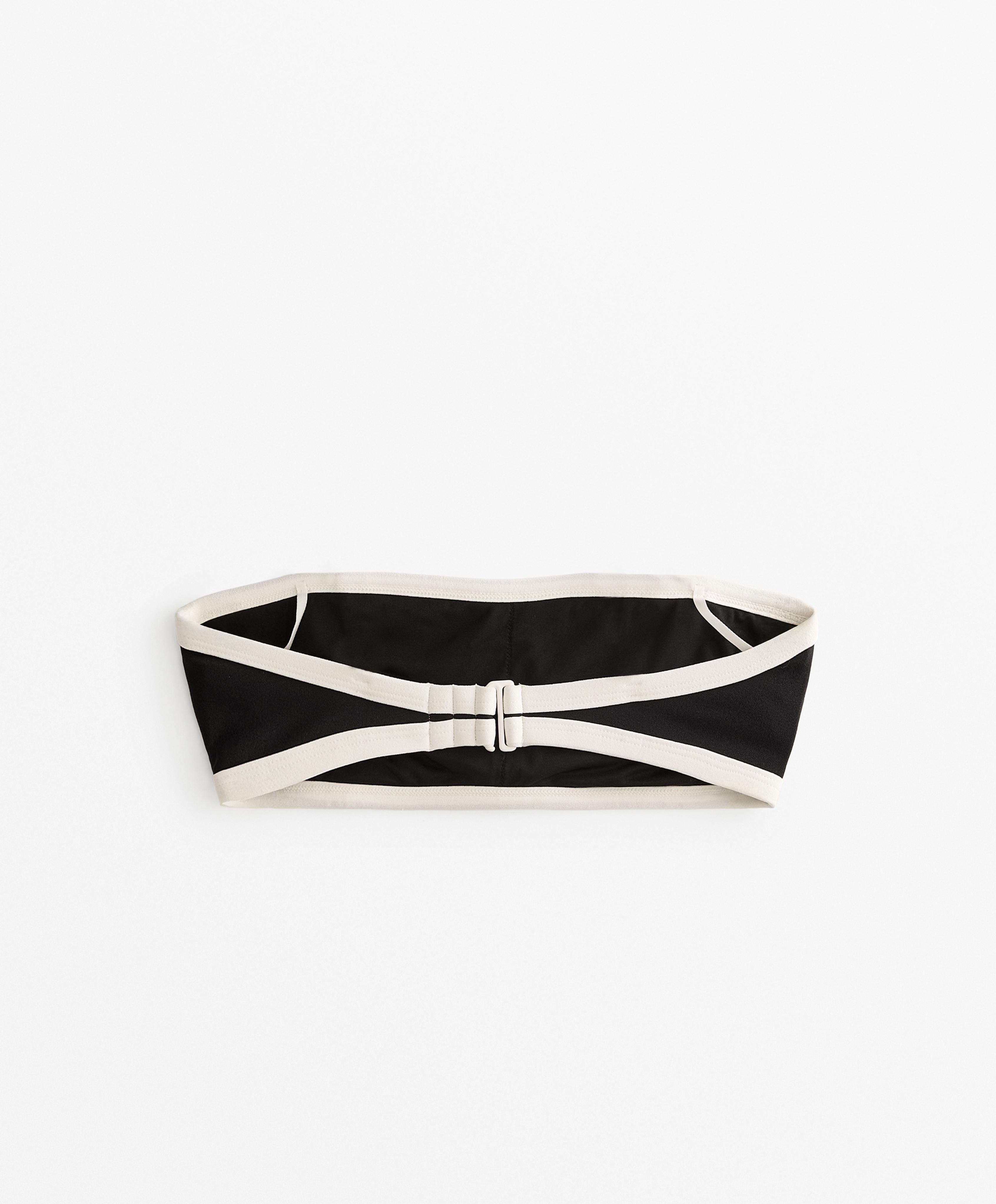 BANDEAU BIKINI WITH CONTRAST TRIM