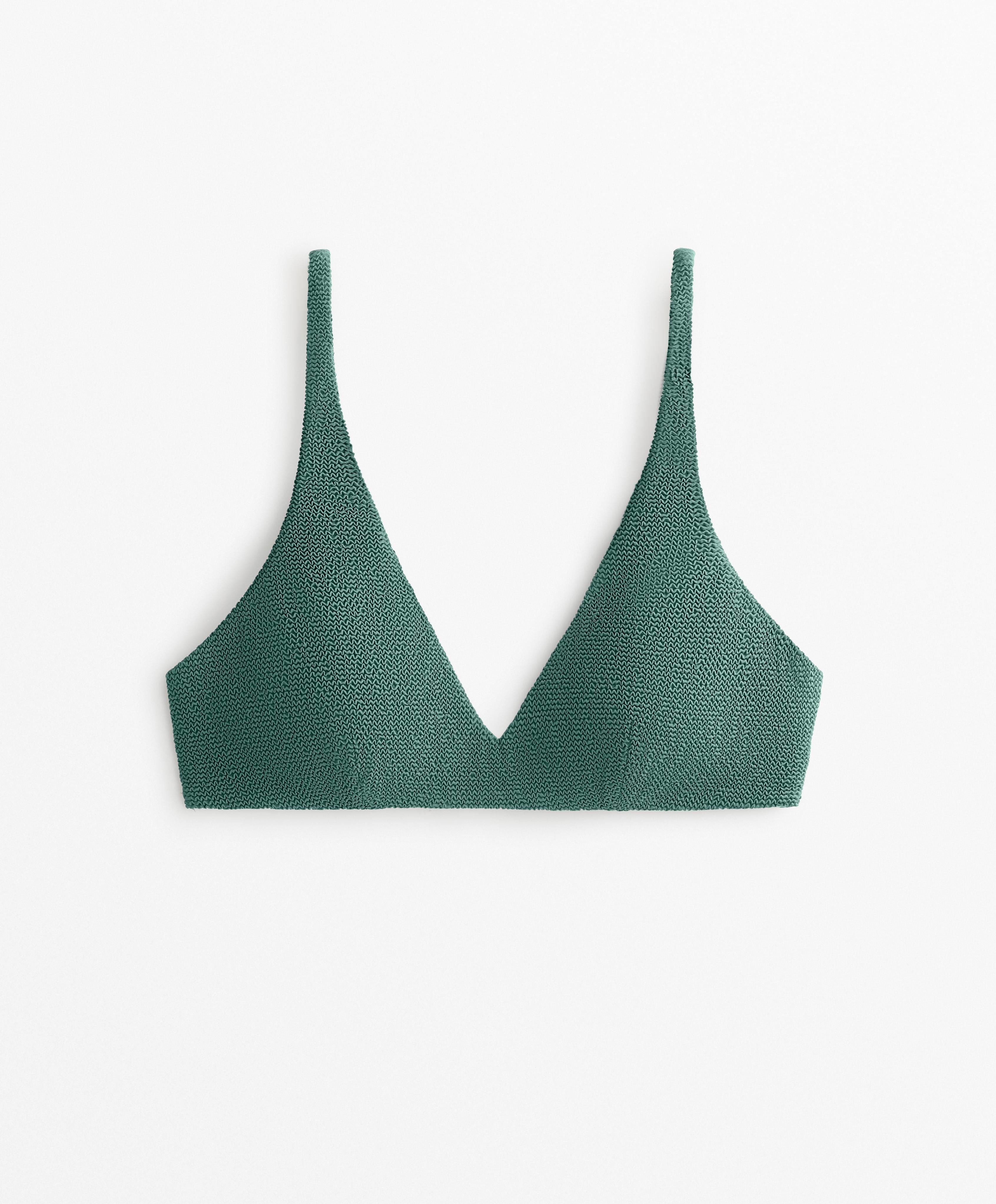 HALTERNECK CRINKLE BIKINI TOP