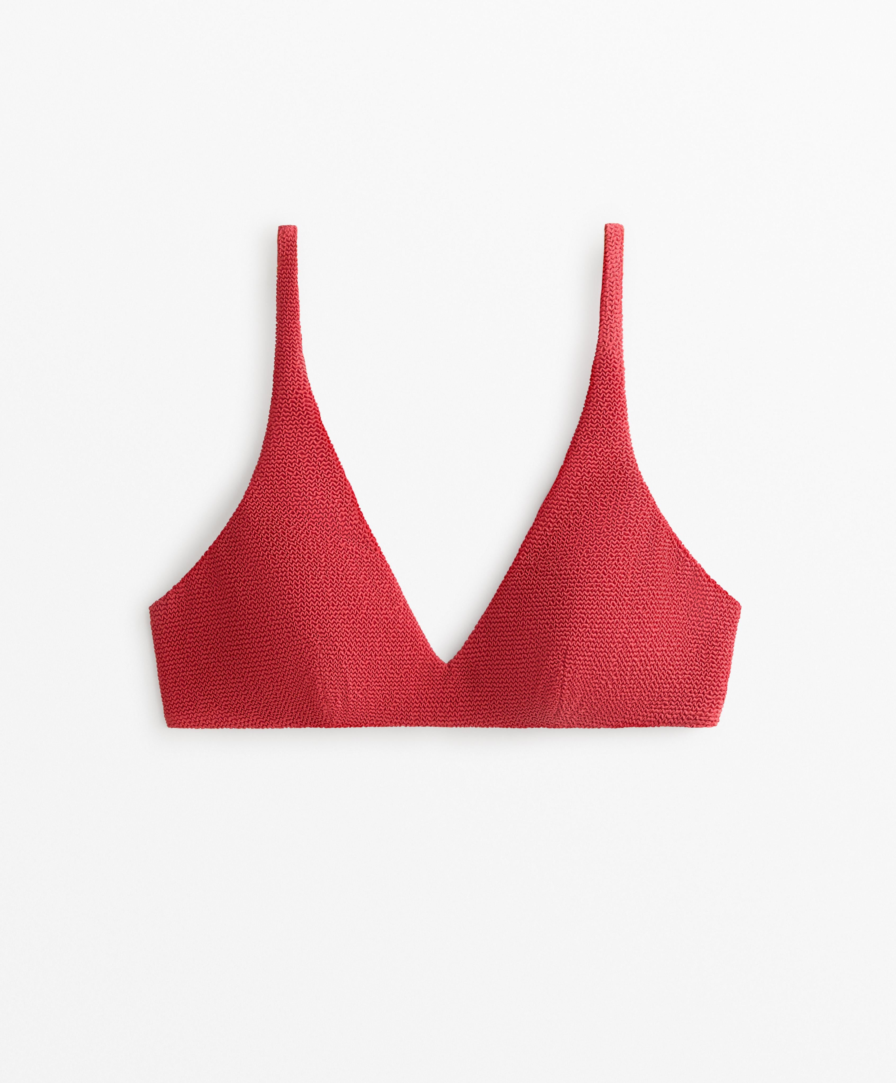 HALTERNECK CRINKLE BIKINI TOP