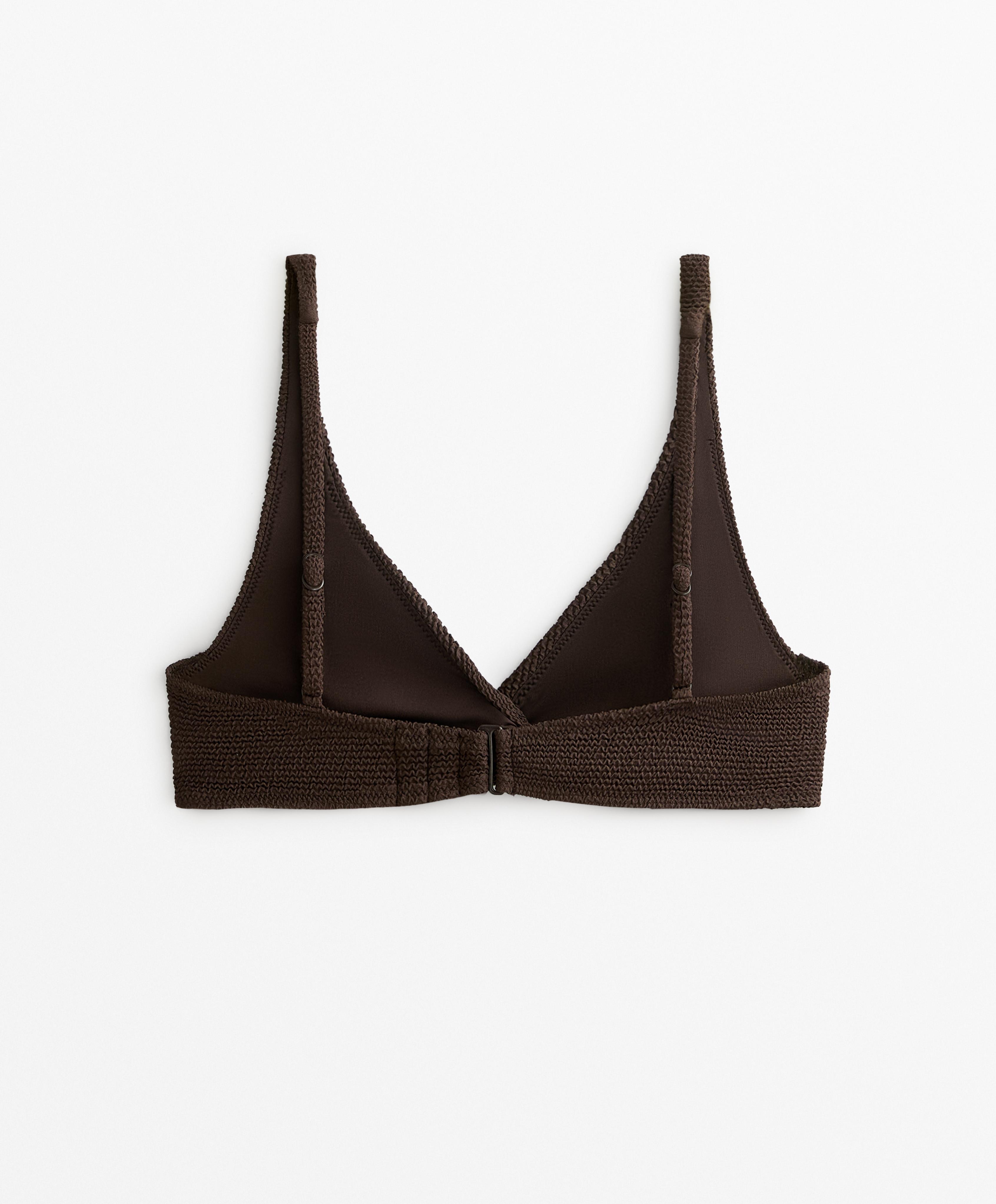 CRINKLE HALTERNECK BIKINI TOP