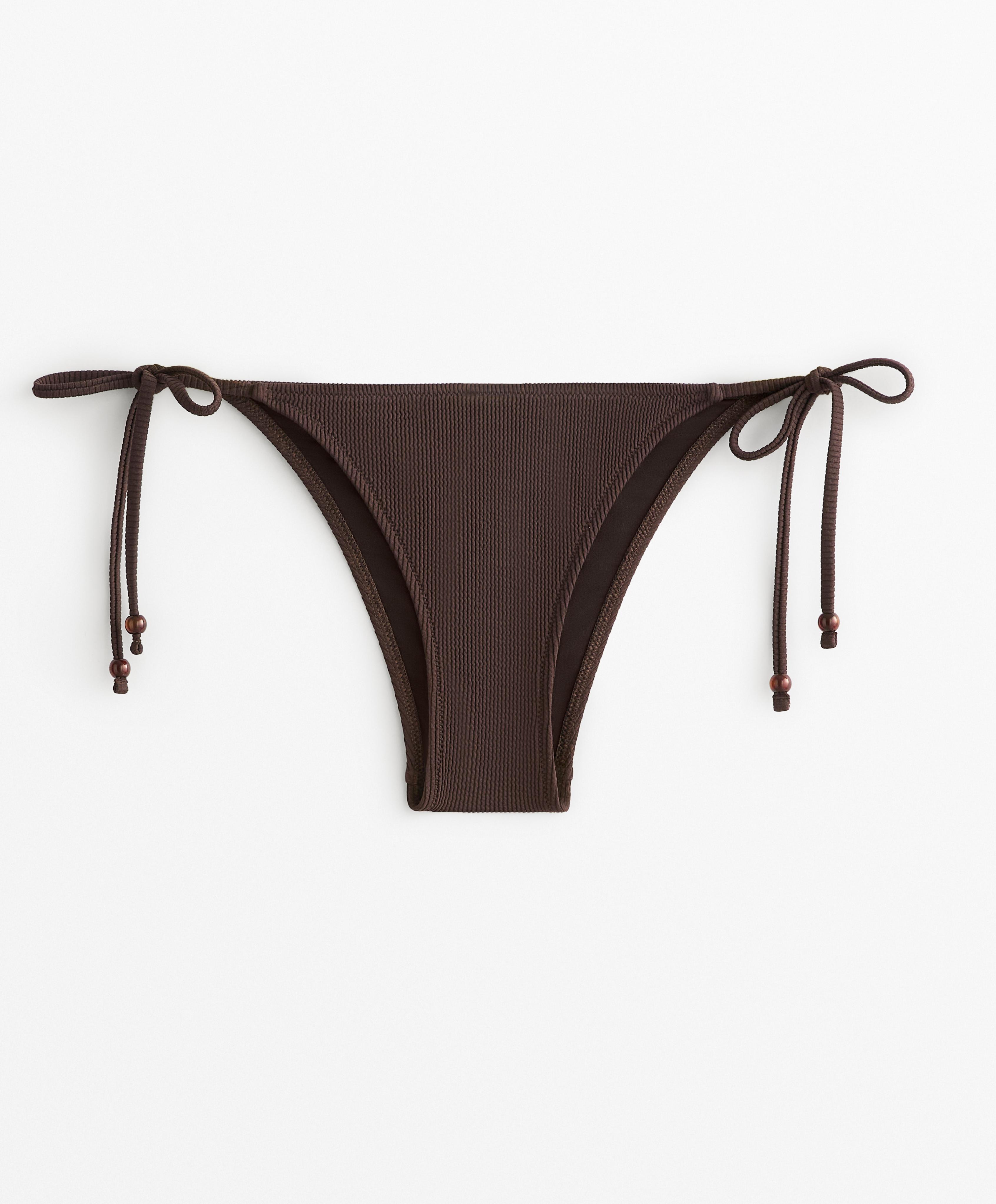 MEDIUM COVERAGE TIE RIB BIKINI BRIEFS