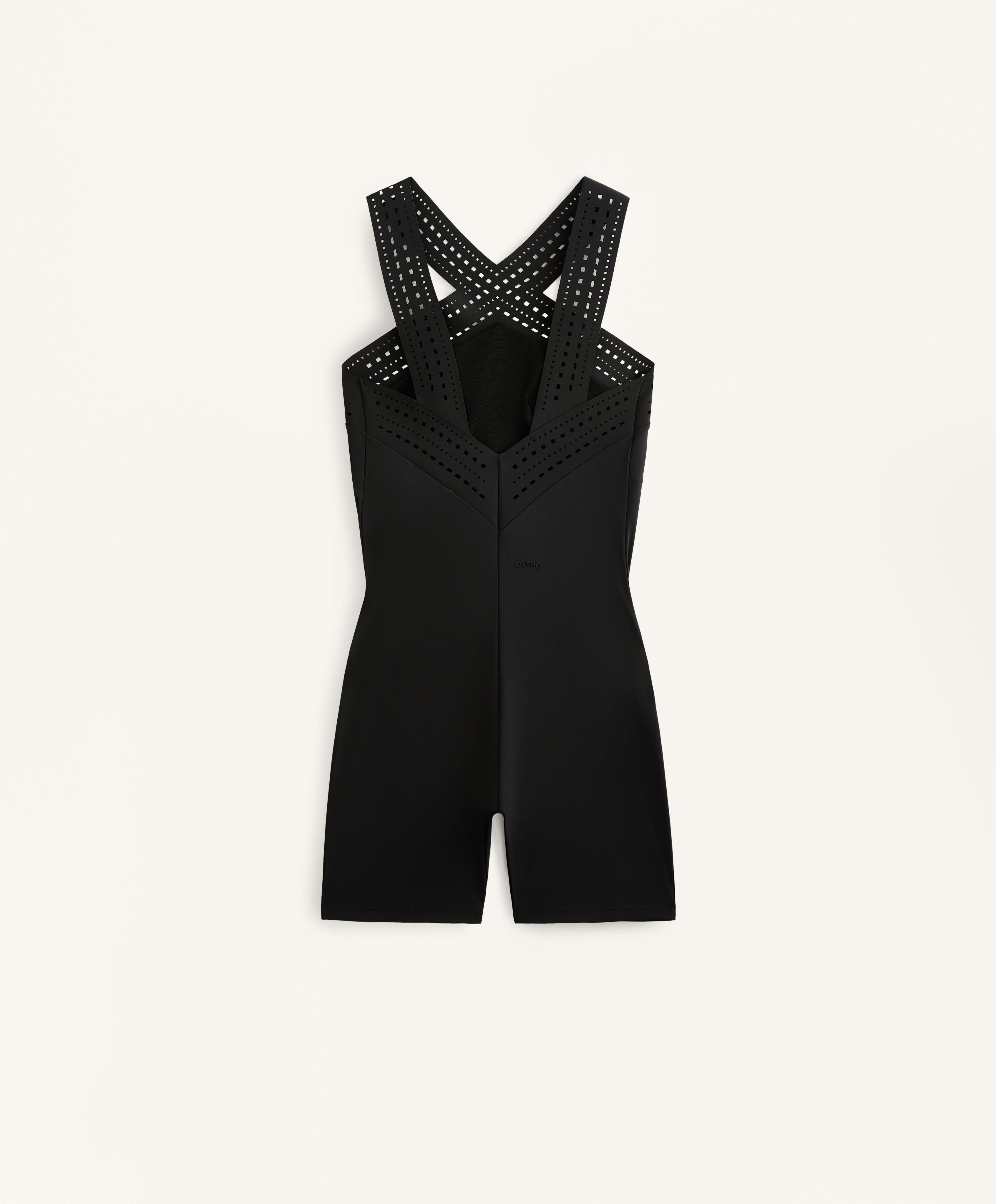 COMPRESSIVE CUTWORK SHORT JUMPSUIT