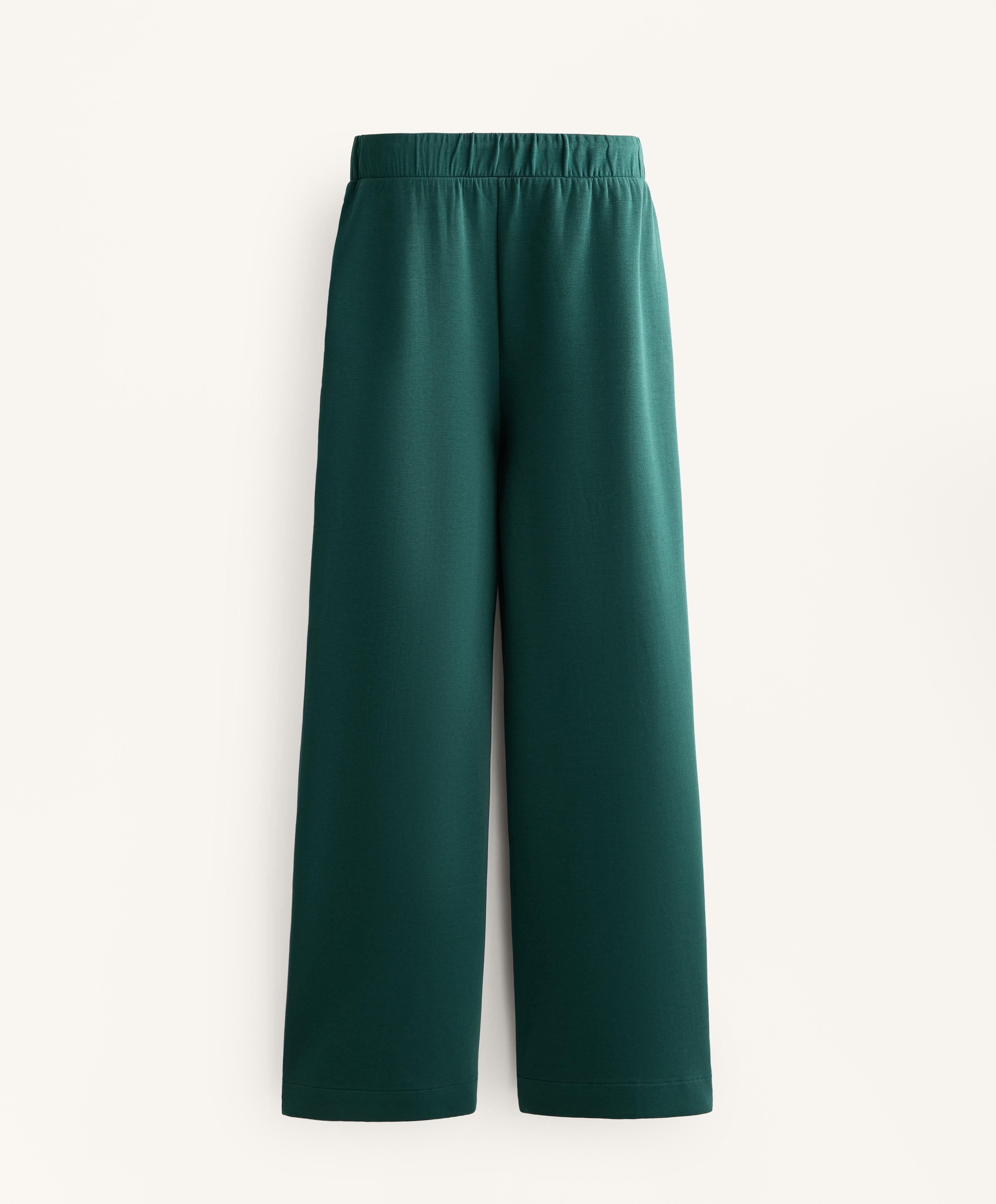 RELAXED COTTON BLEND SEAM TROUSERS