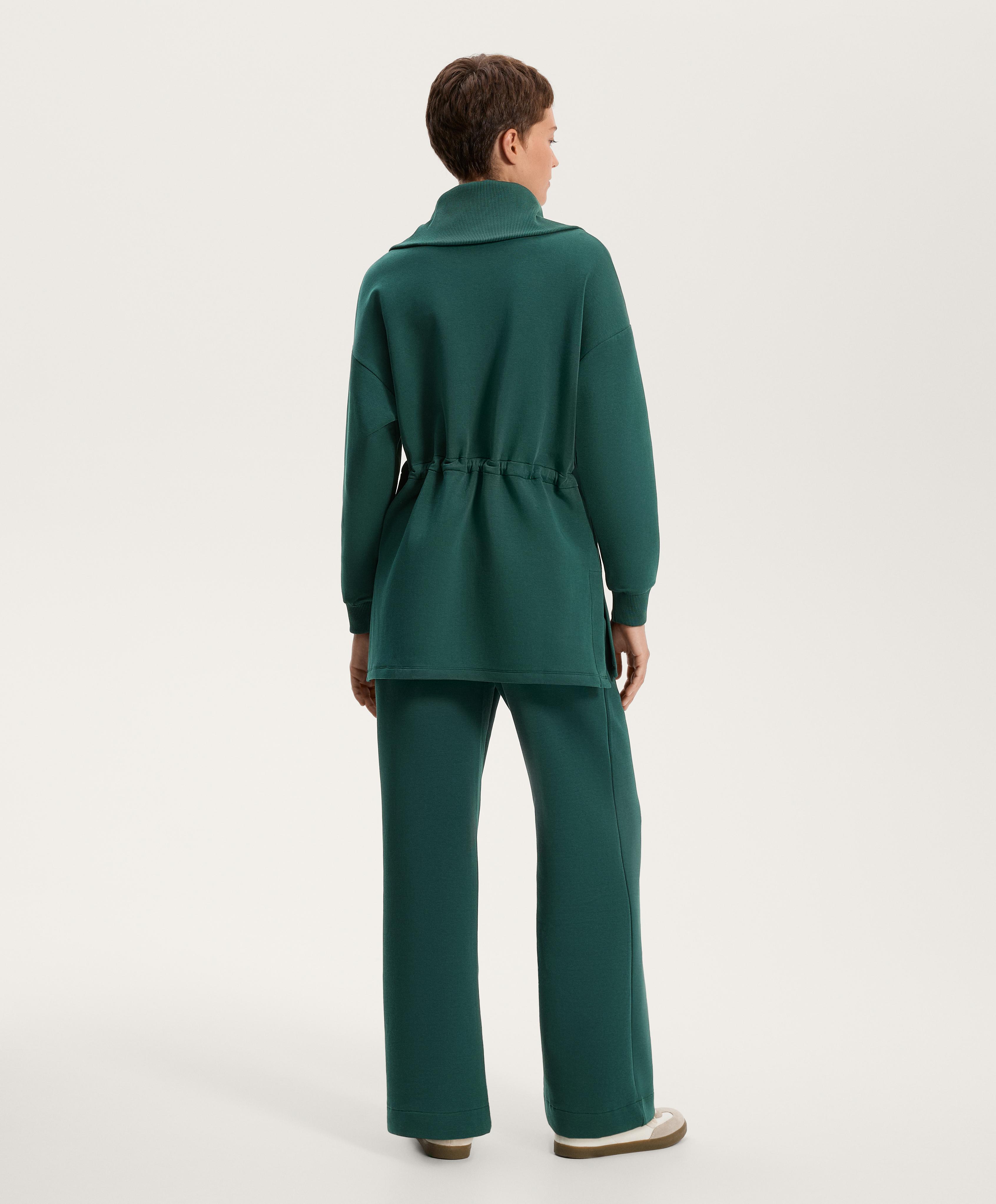 RELAXED COTTON BLEND SEAM TROUSERS