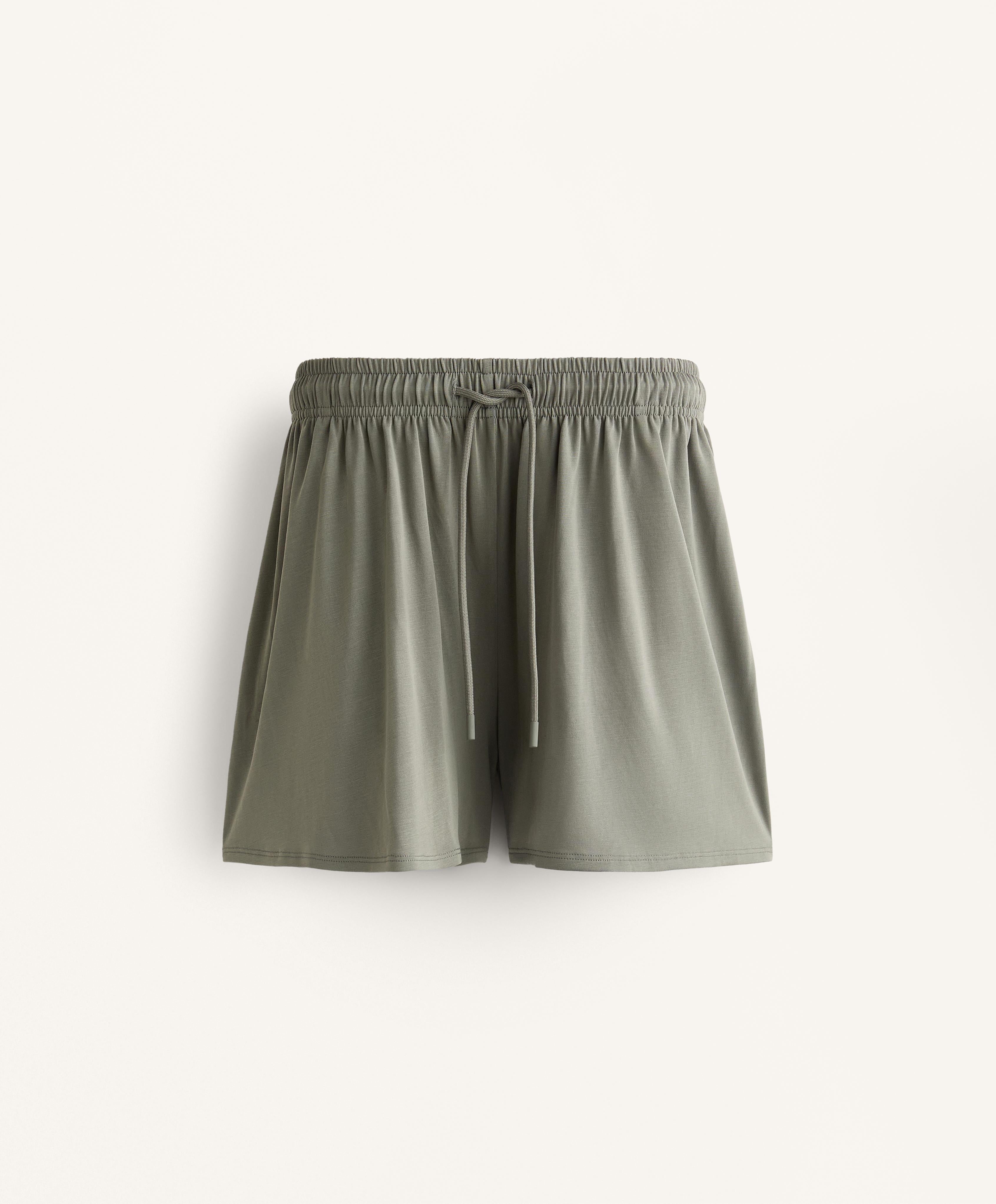 FLOATY WIDE LEG SHORTS WITH MODAL