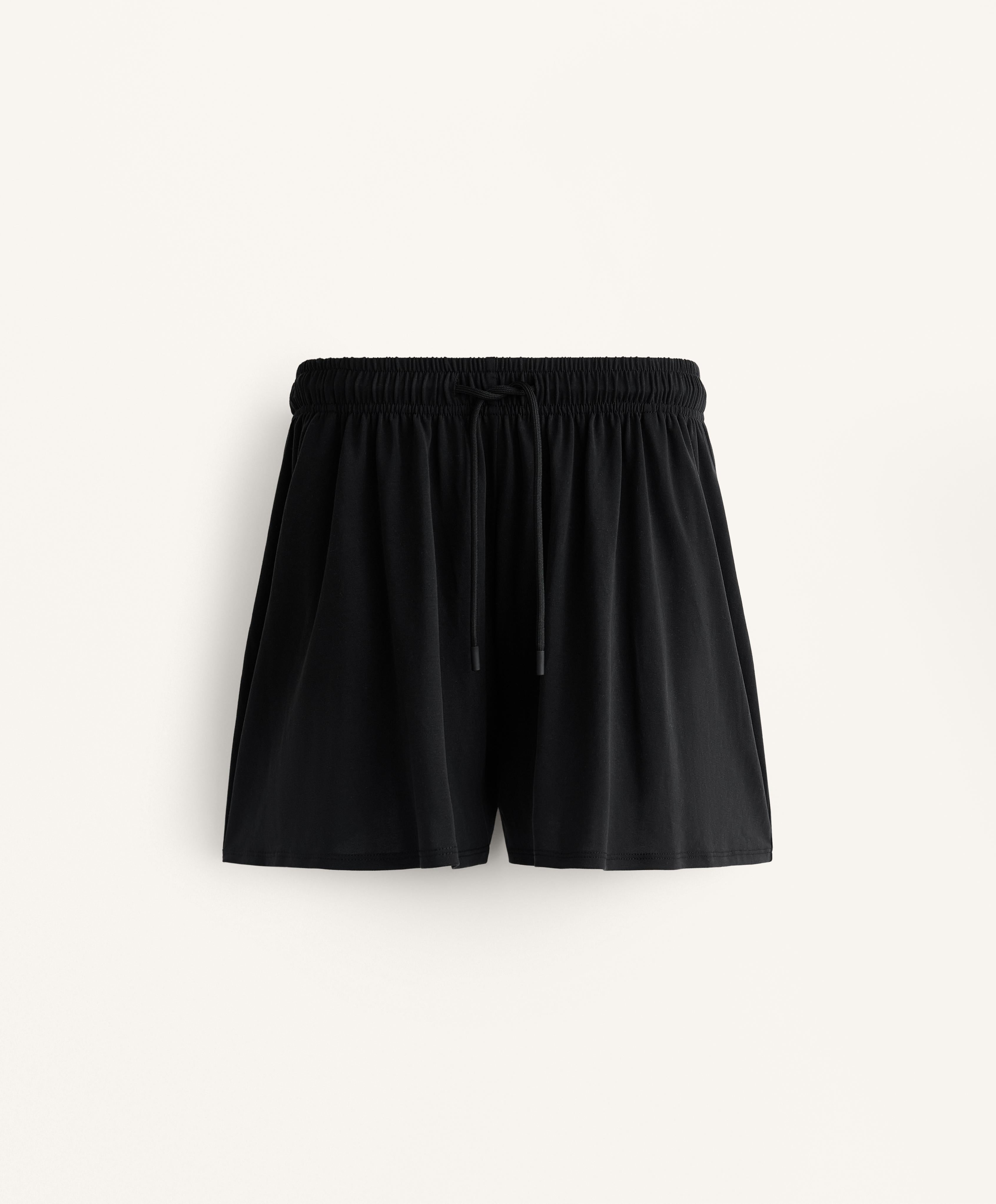 FLOATY WIDE LEG SHORTS WITH MODAL