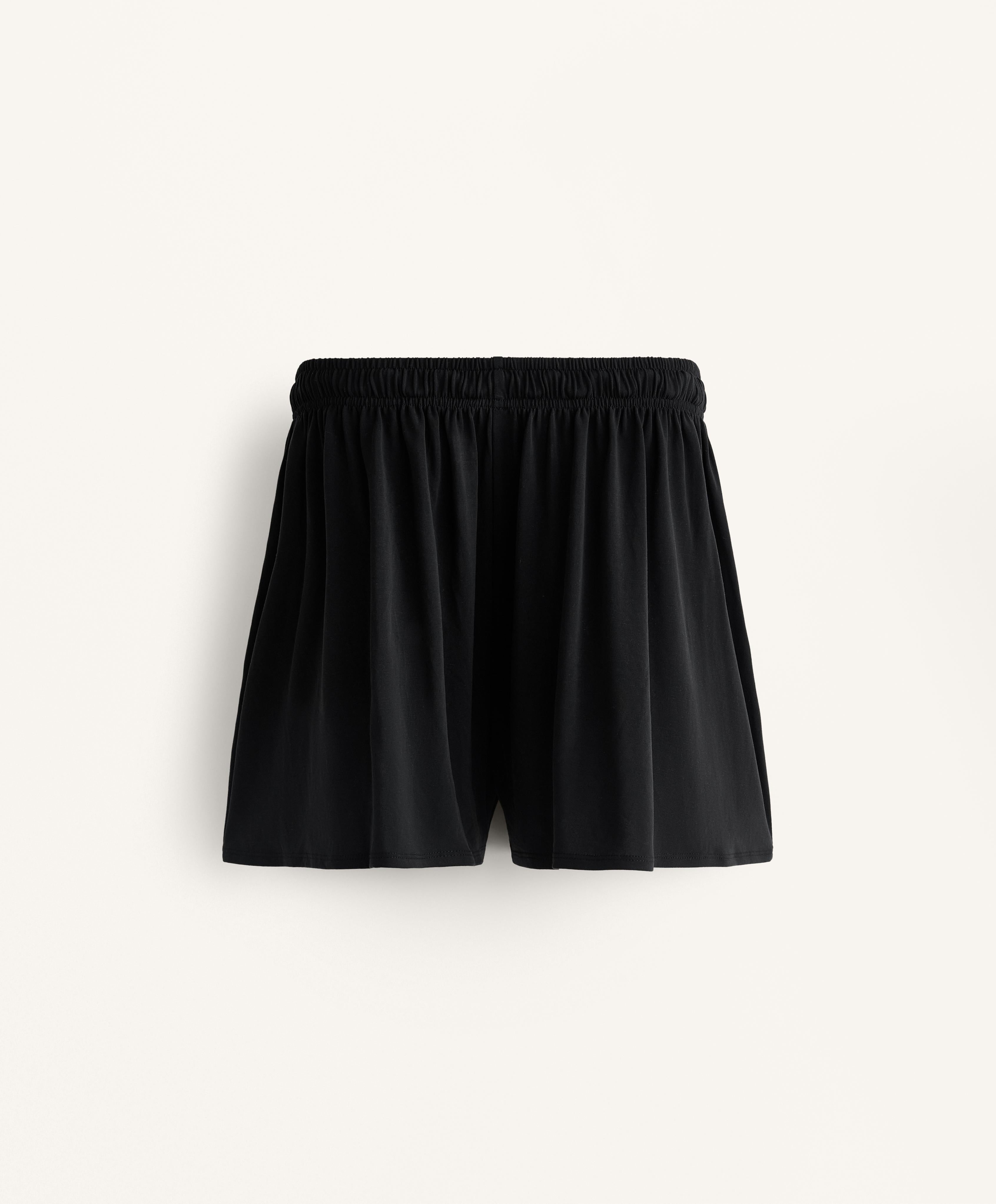 FLOATY WIDE LEG SHORTS WITH MODAL
