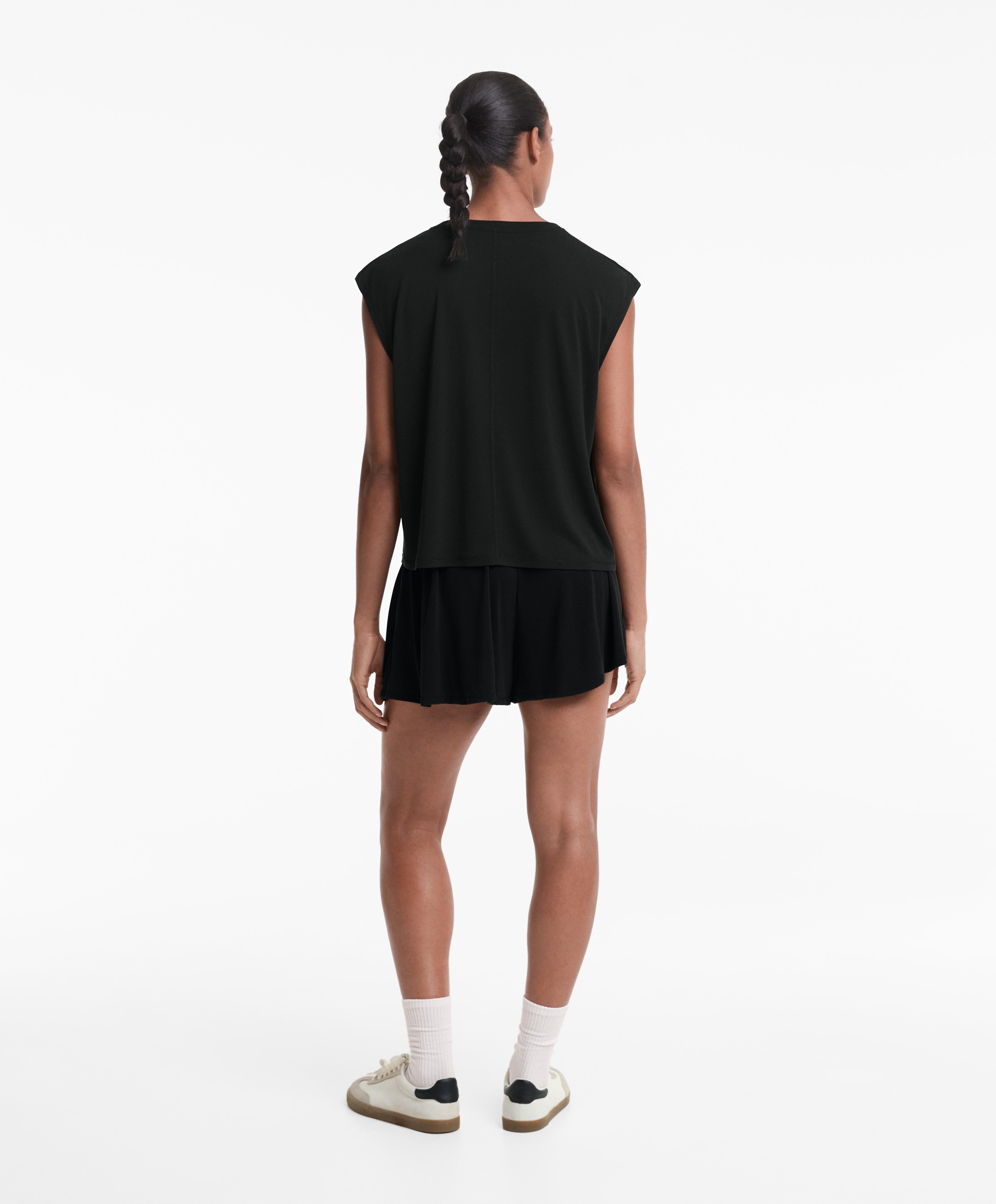 FLOATY WIDE LEG SHORTS WITH MODAL