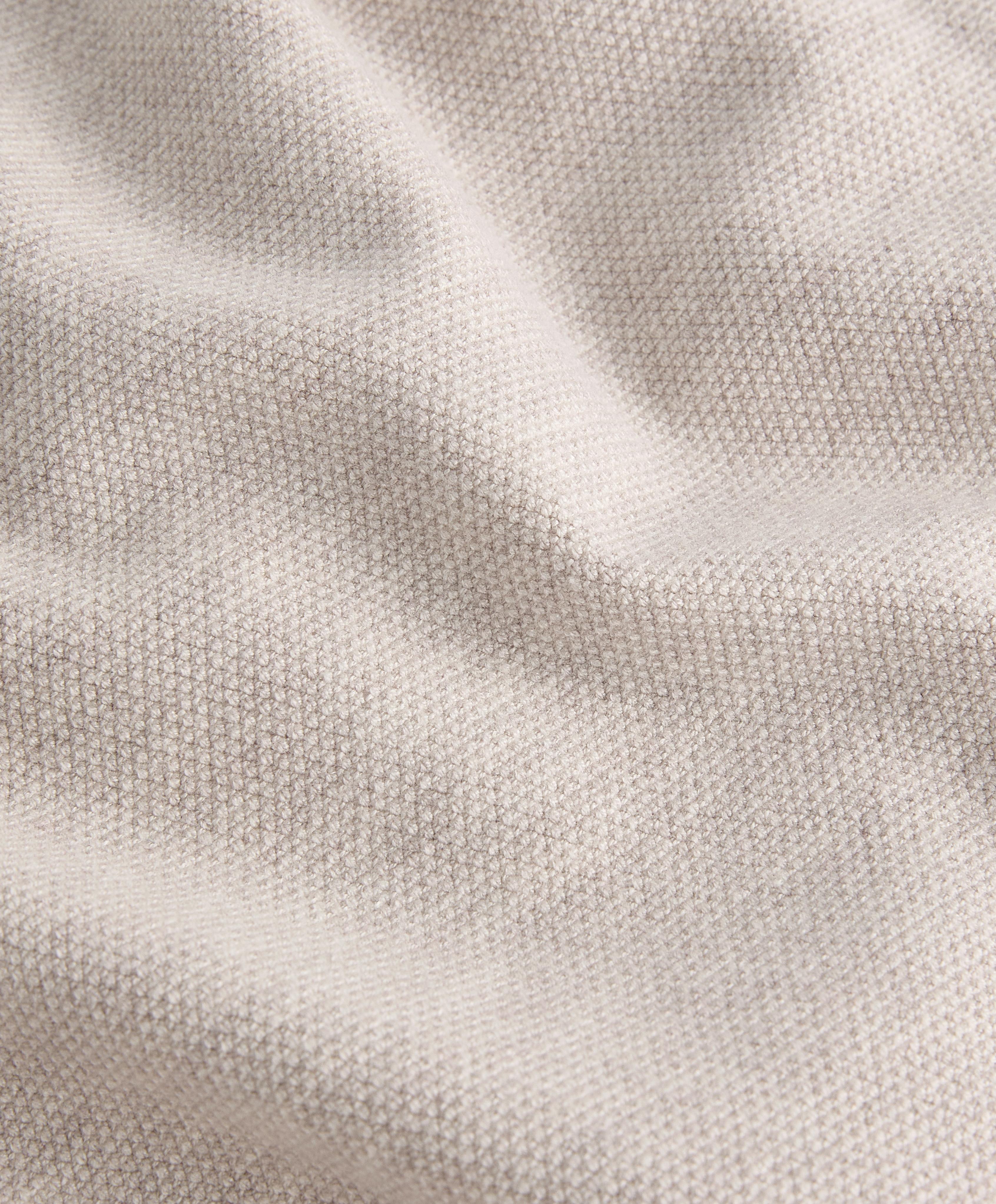 HOODED PIQUE KNIT JACKET
