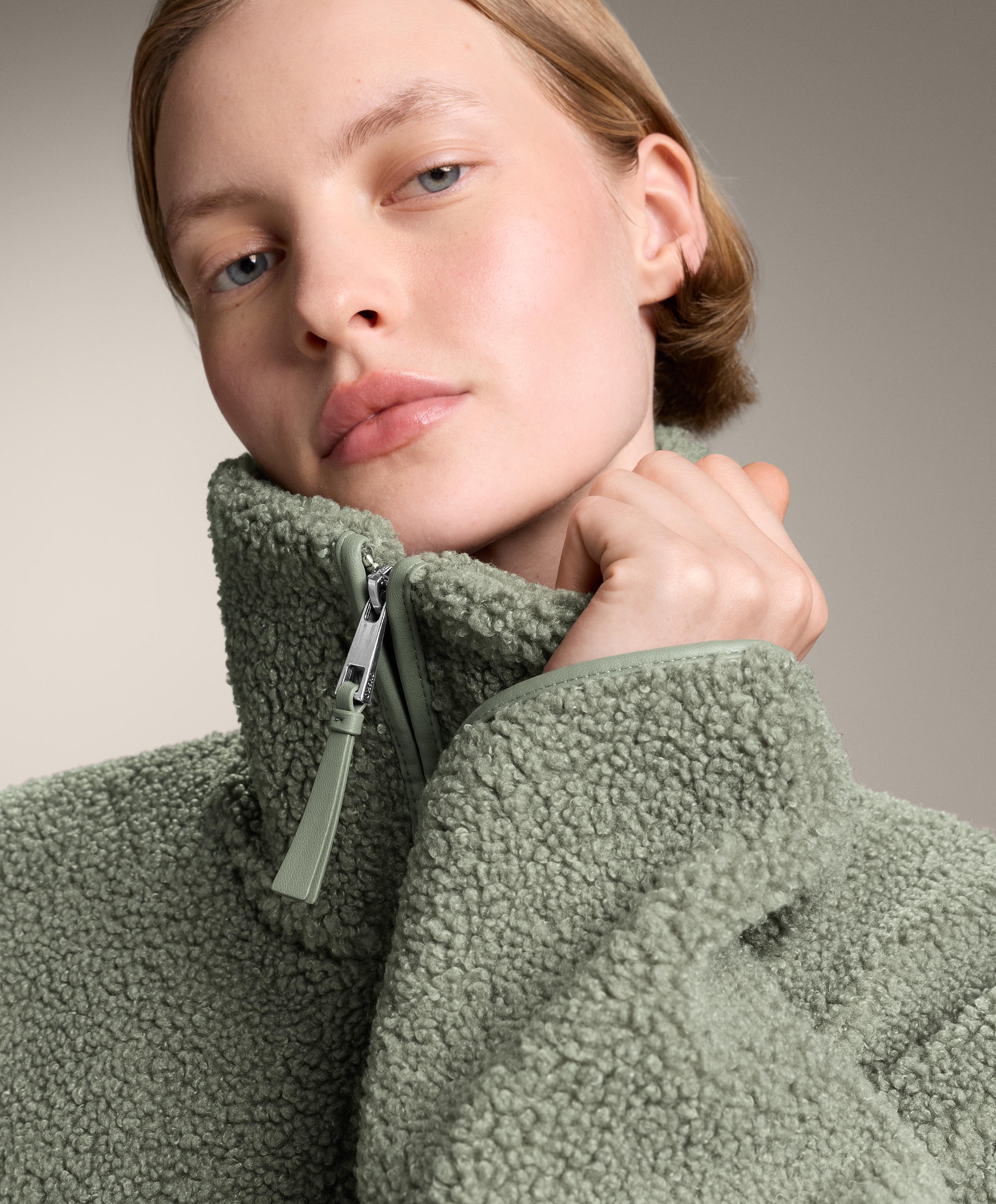 FAUX SHEARLING OVERSIZE JACKET