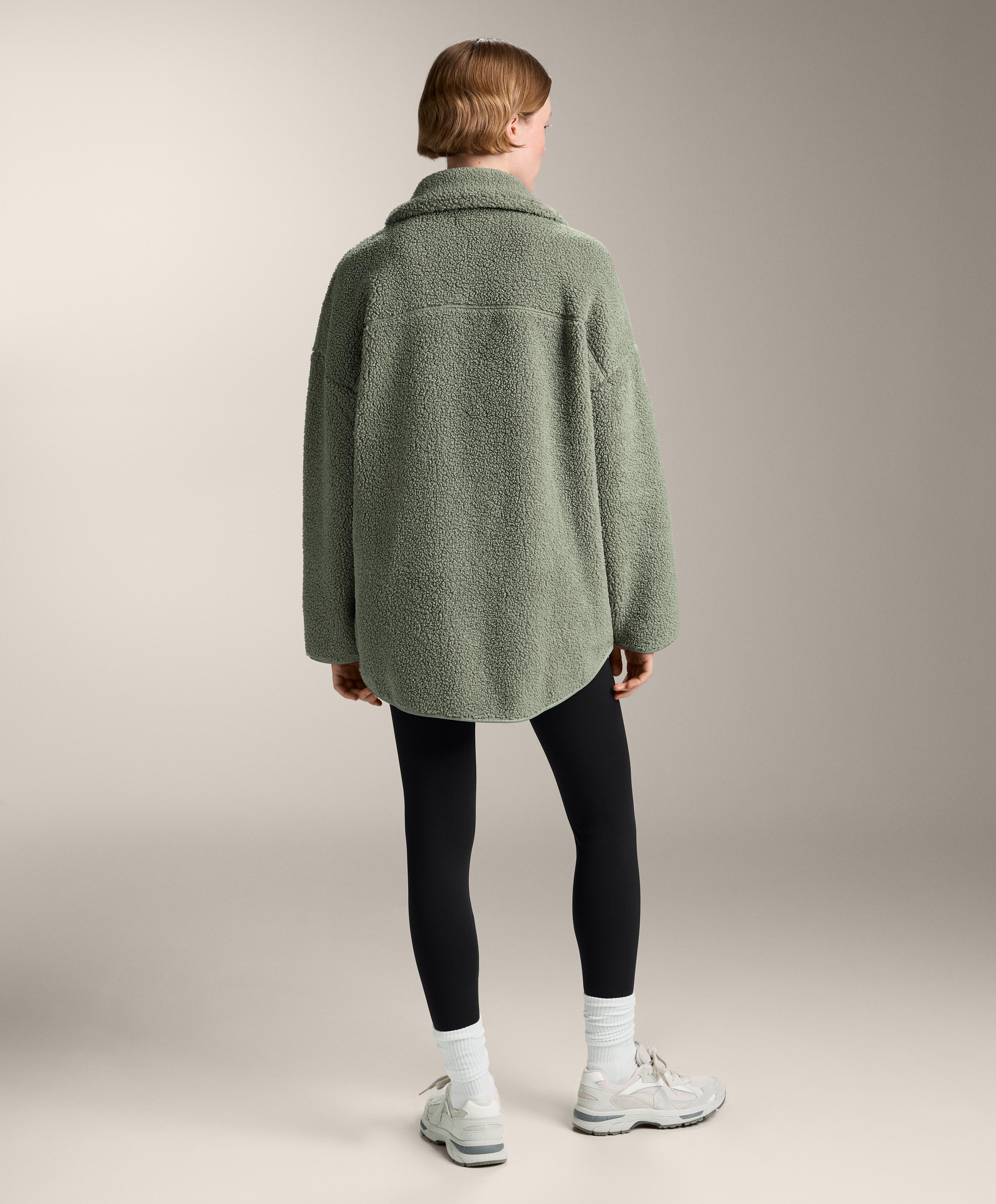 FAUX SHEARLING OVERSIZE JACKET
