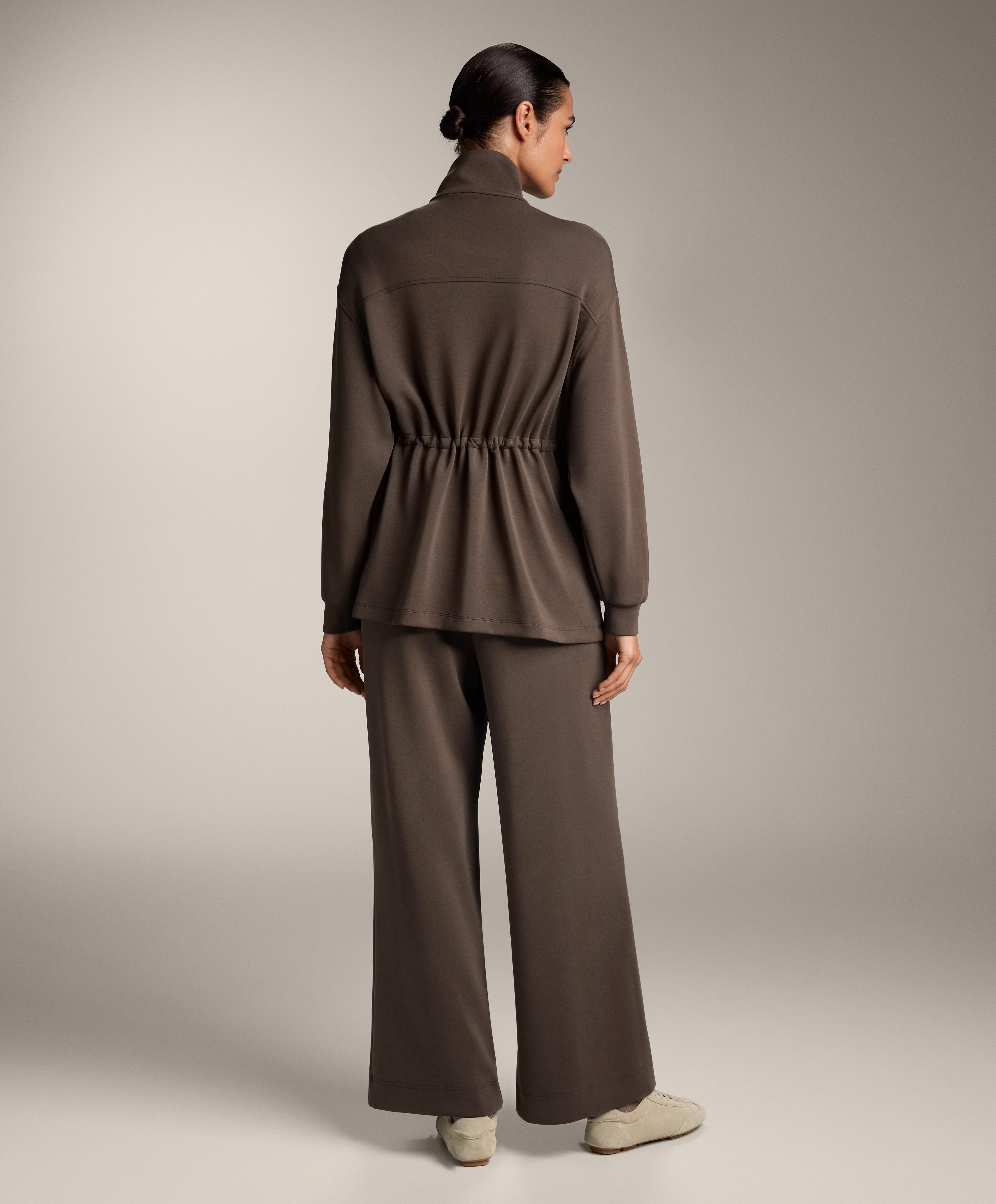 STRAIGHT LEG SOFT TOUCH MODAL TROUSERS WITH CREASE