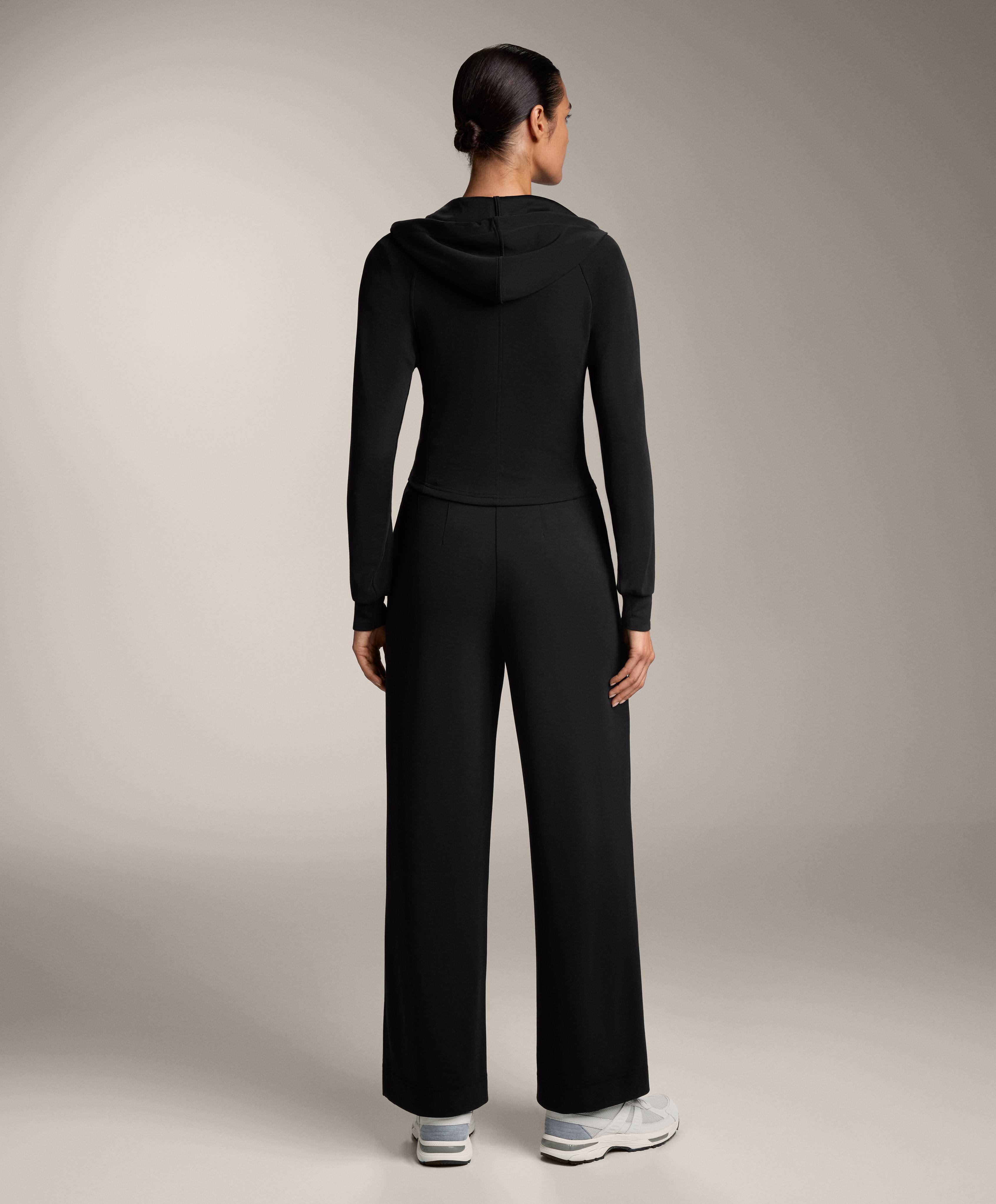 STRAIGHT LEG SOFT TOUCH MODAL TROUSERS WITH CREASE