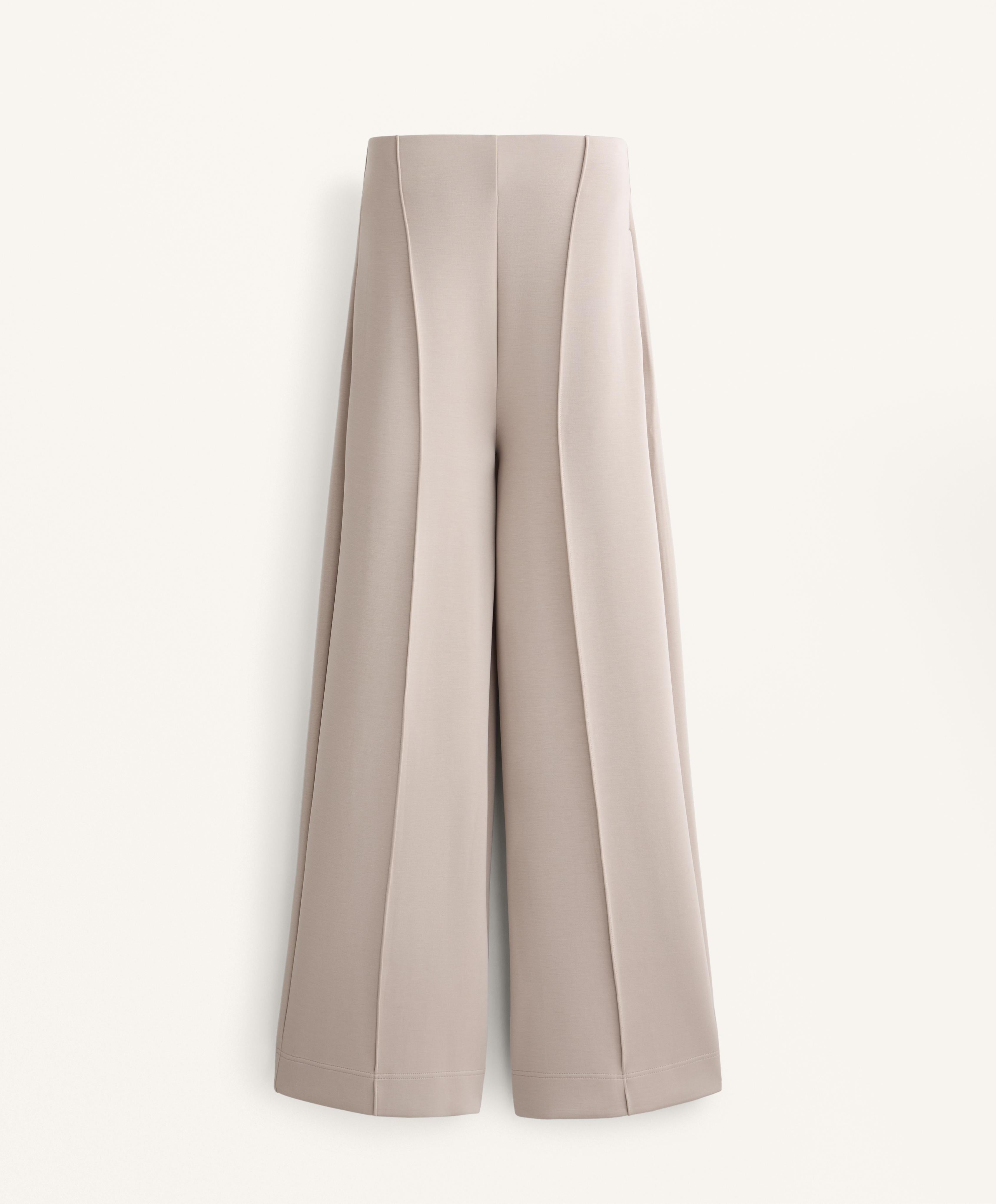 STRAIGHT LEG SOFT TOUCH MODAL TROUSERS WITH CREASE