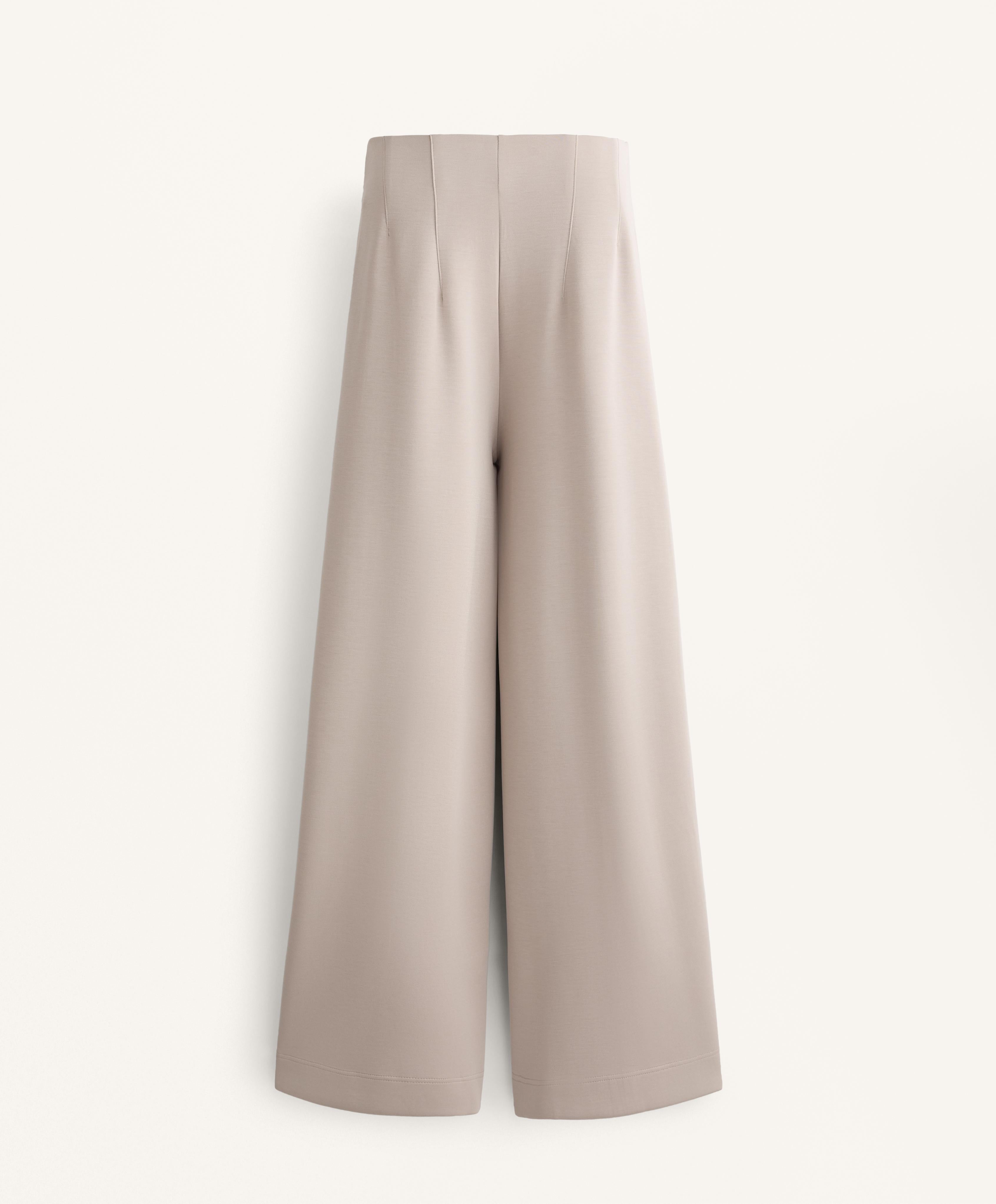 STRAIGHT LEG SOFT TOUCH MODAL TROUSERS WITH CREASE