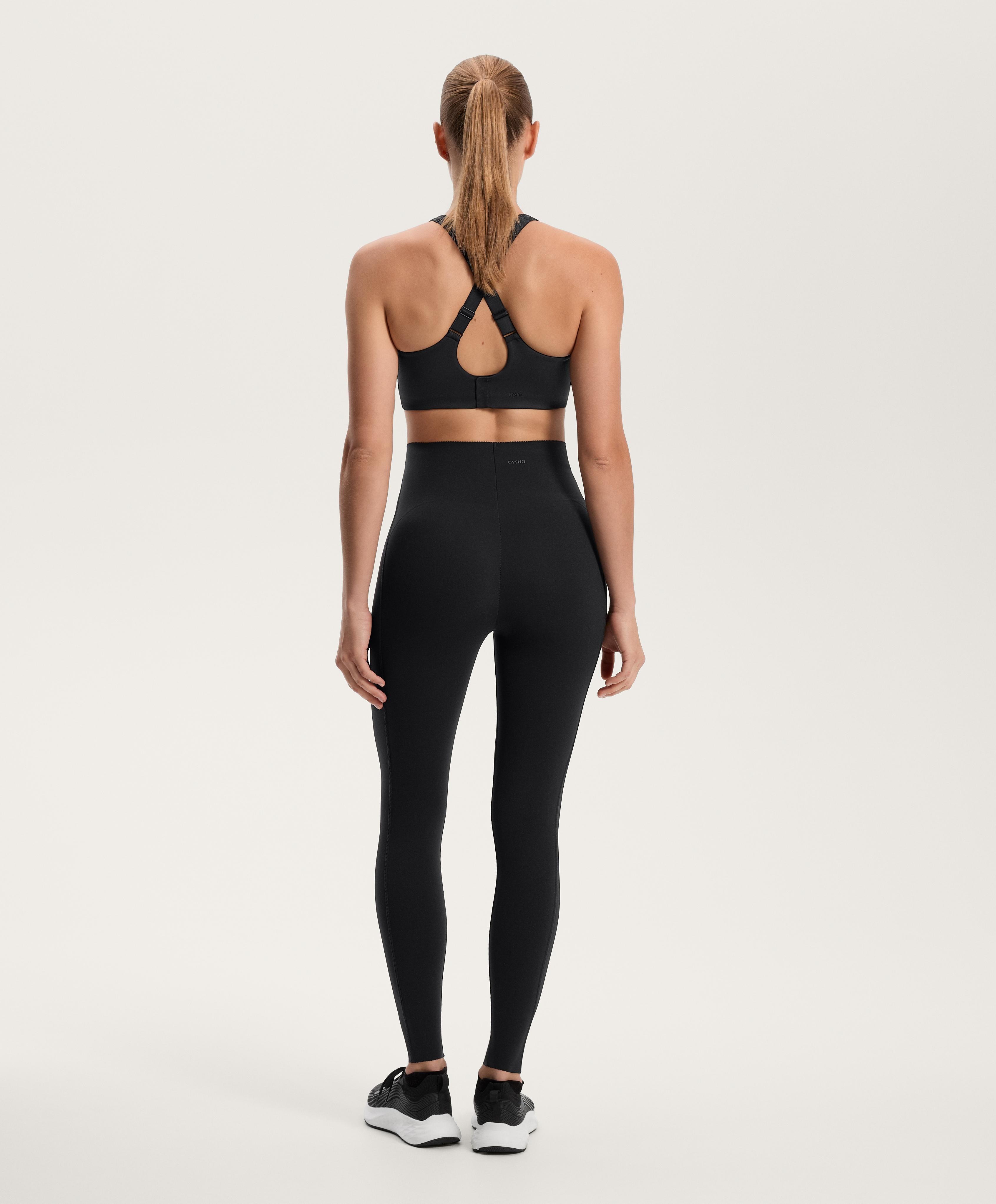 HIGH RISE COMPRESSIVE CORE CONTROL ANKLE LENGTH LEGGINGS