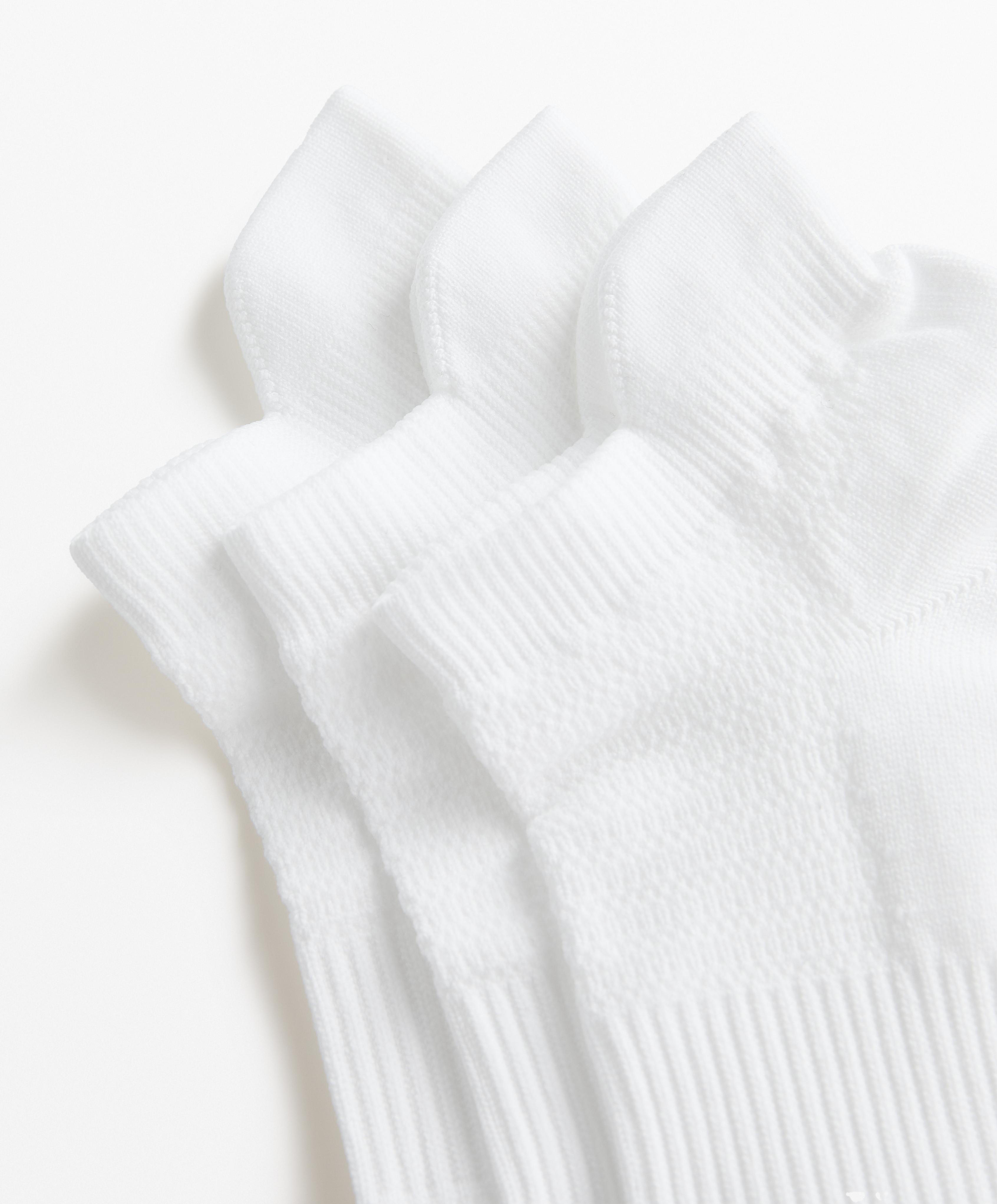 3 PAIRS OF SPORTS TAB POLYAMIDE BLEND SNEAKER SOCKS