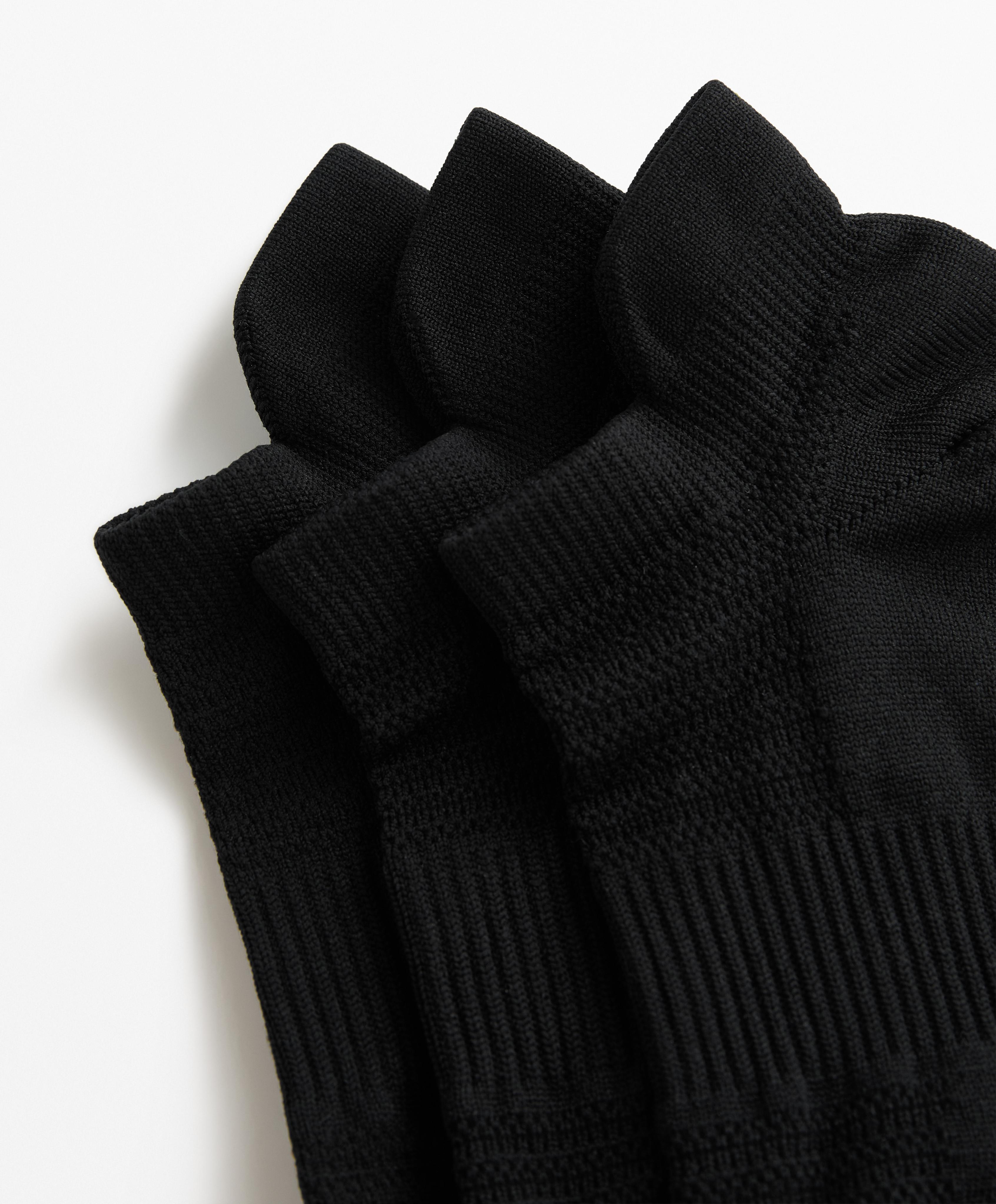 3 PAIRS OF SPORTS TAB POLYAMIDE BLEND SNEAKER SOCKS