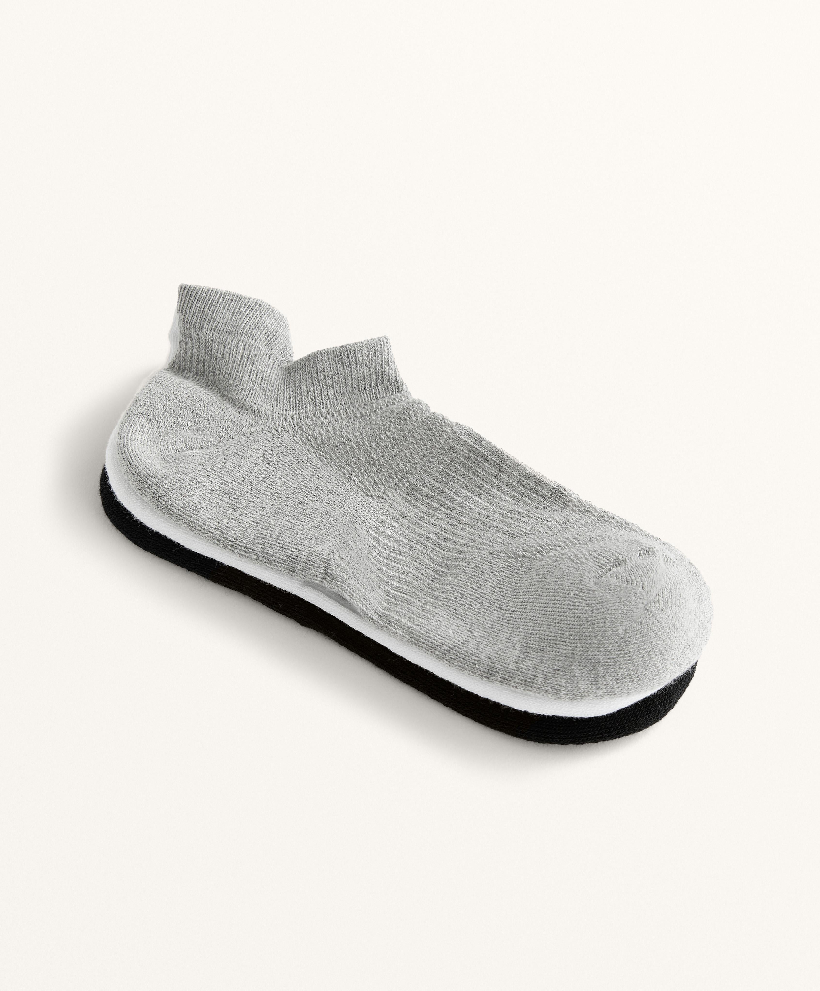 3 PAIRS OF COTTON BLEND SPORTS SNEAKER SOCKS WITH HEEL TAB
