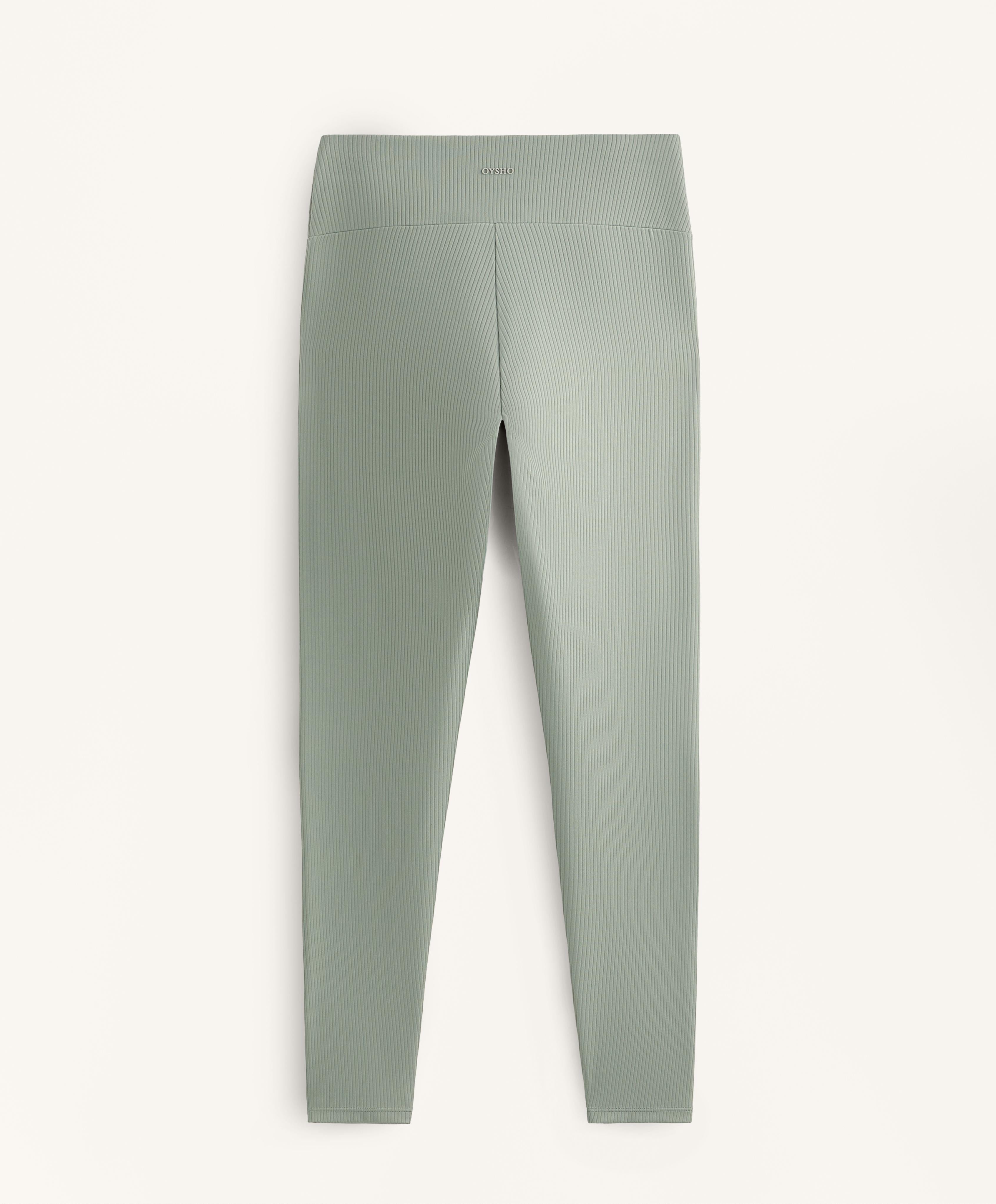 COMFORTLUX RIB HIGH WAISTED ANKLE LENGTH LEGGINGS
