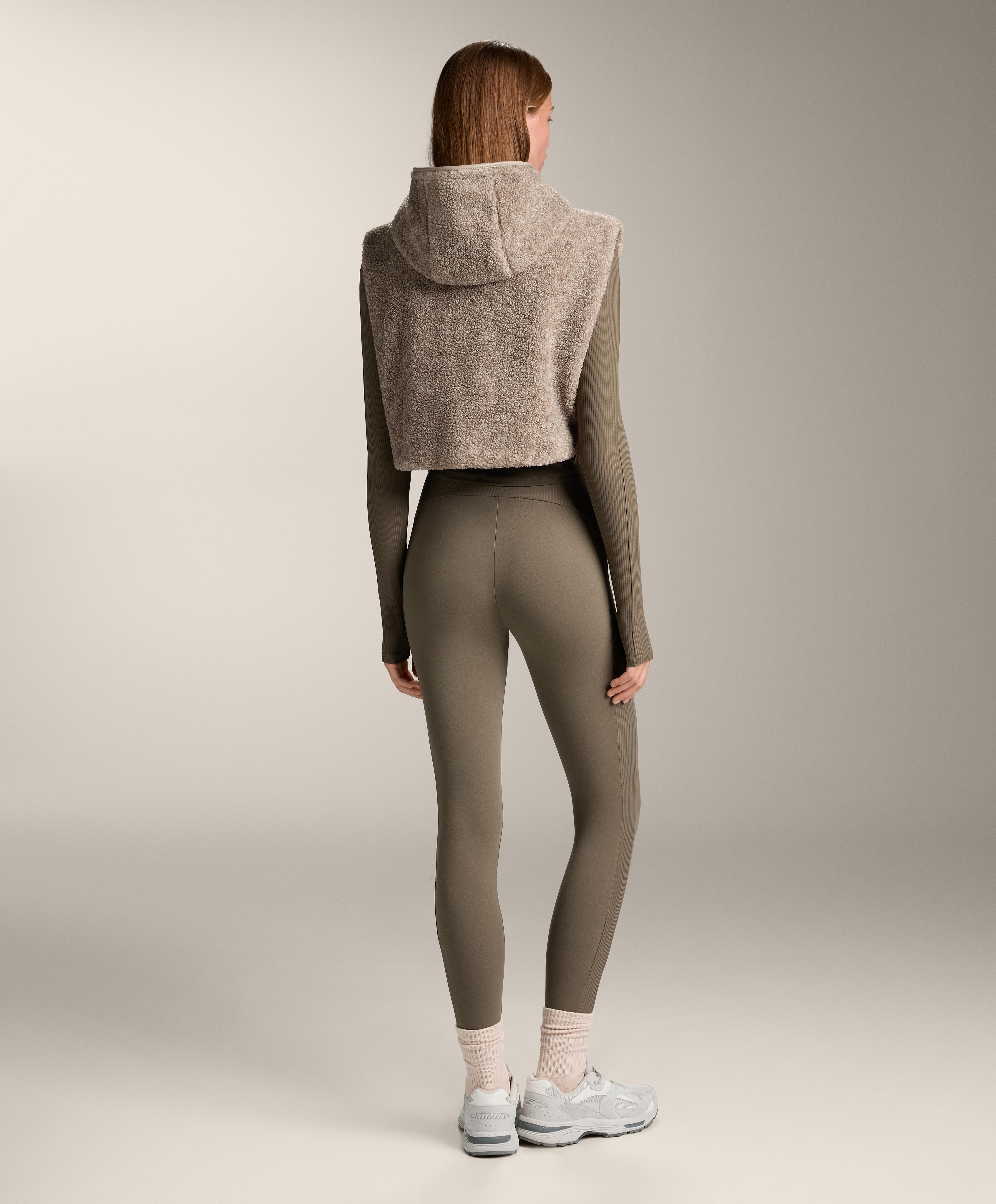 HOODED BORG GILET