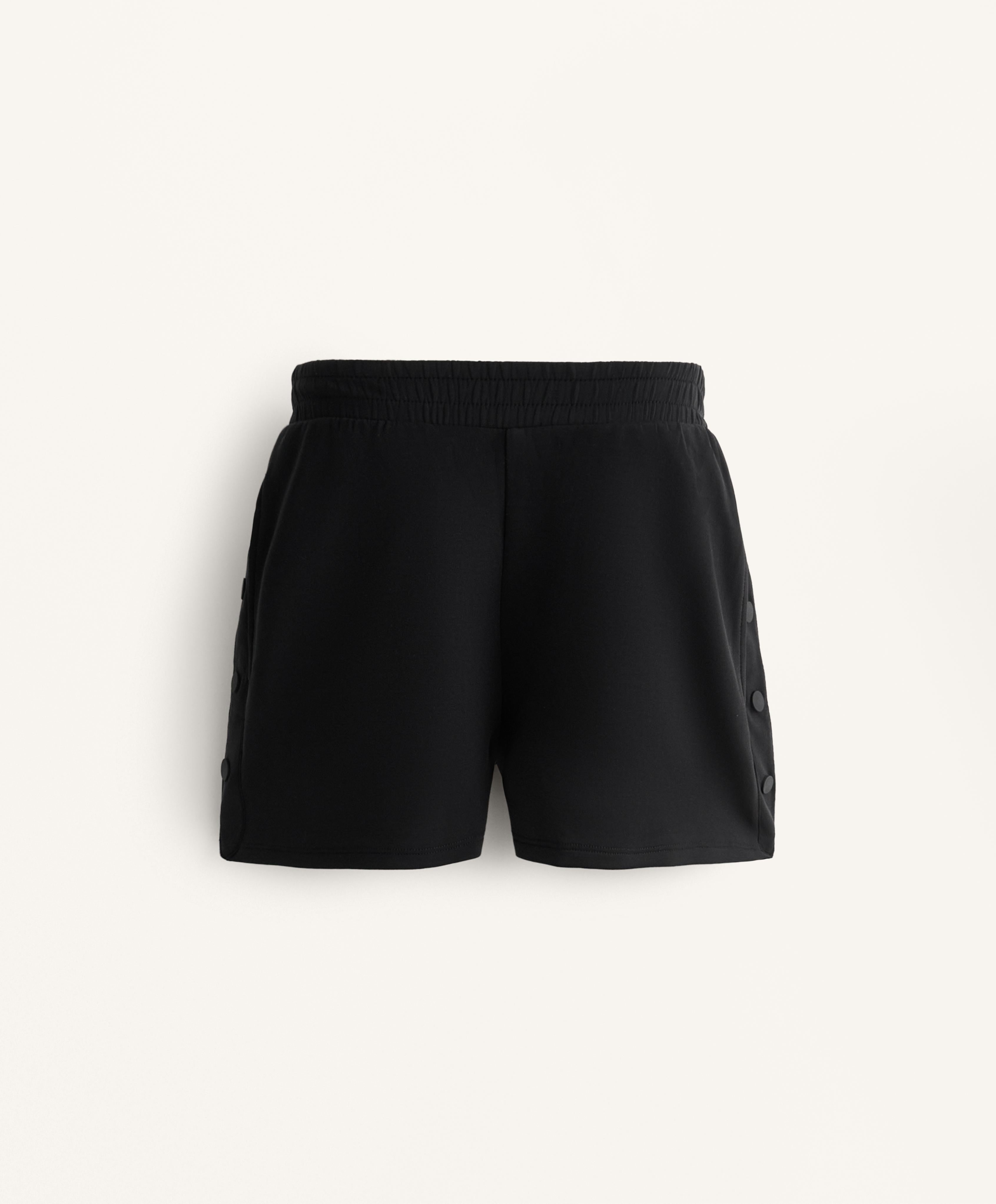 SOFT TOUCH MODAL SHORTS WITH SIDE BUTTONS