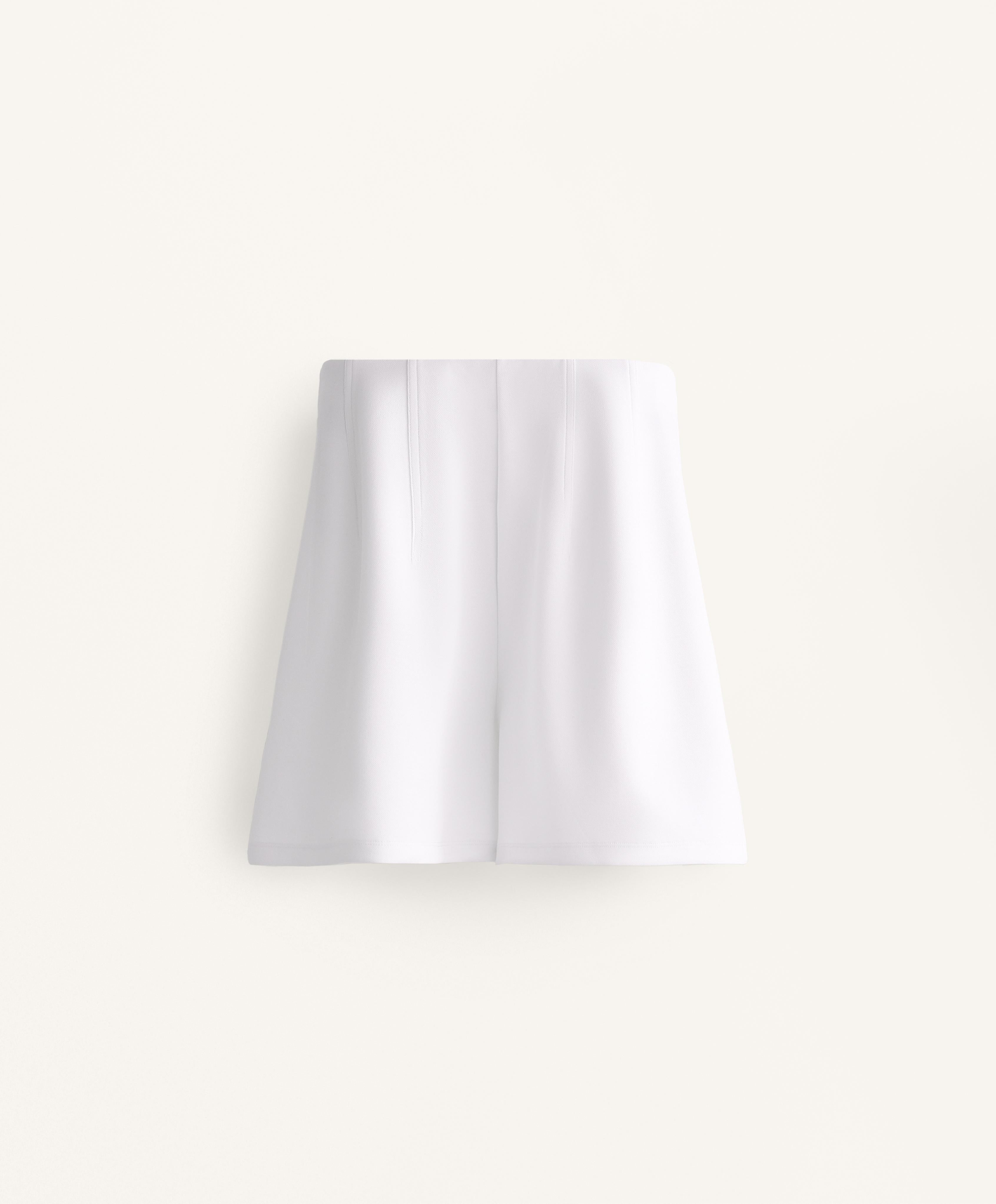 COTTON BLEND PIQUE BERMUDA SHORTS WITH BUCKLE