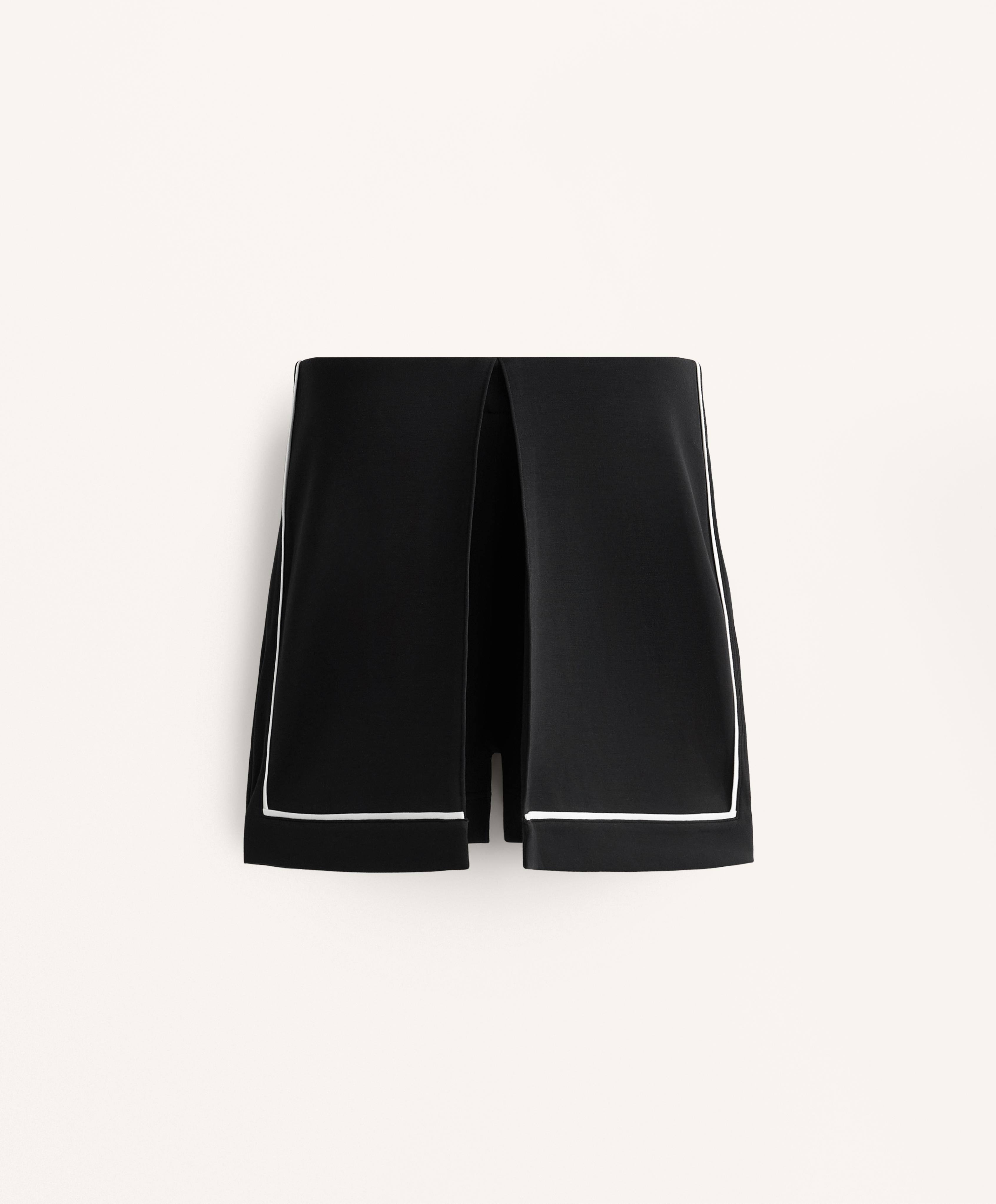 PIPING CULOTTES WITH SOFT TOUCH MODAL