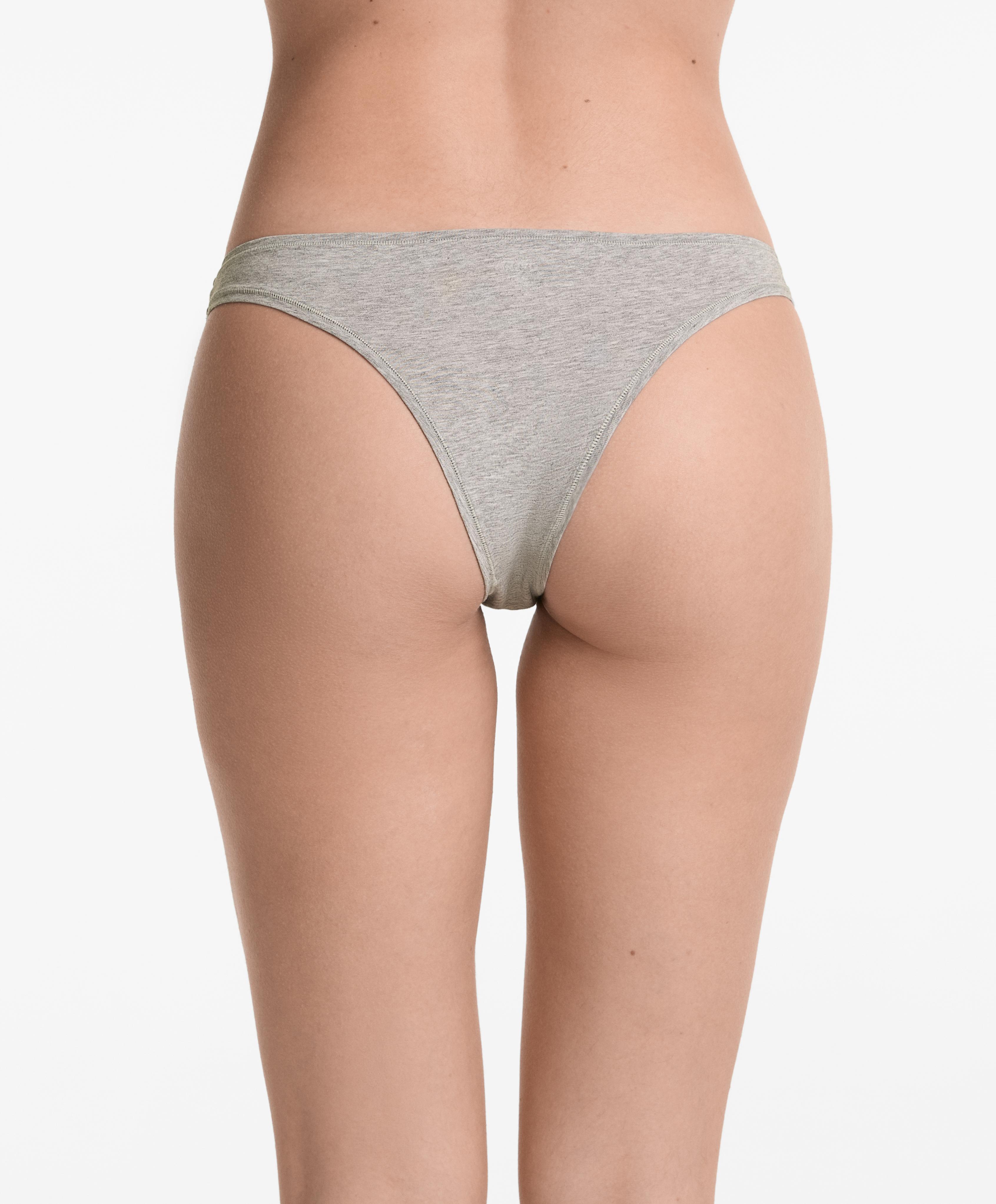5 PACK COTTON BLEND BRAZILIAN BRIEFS