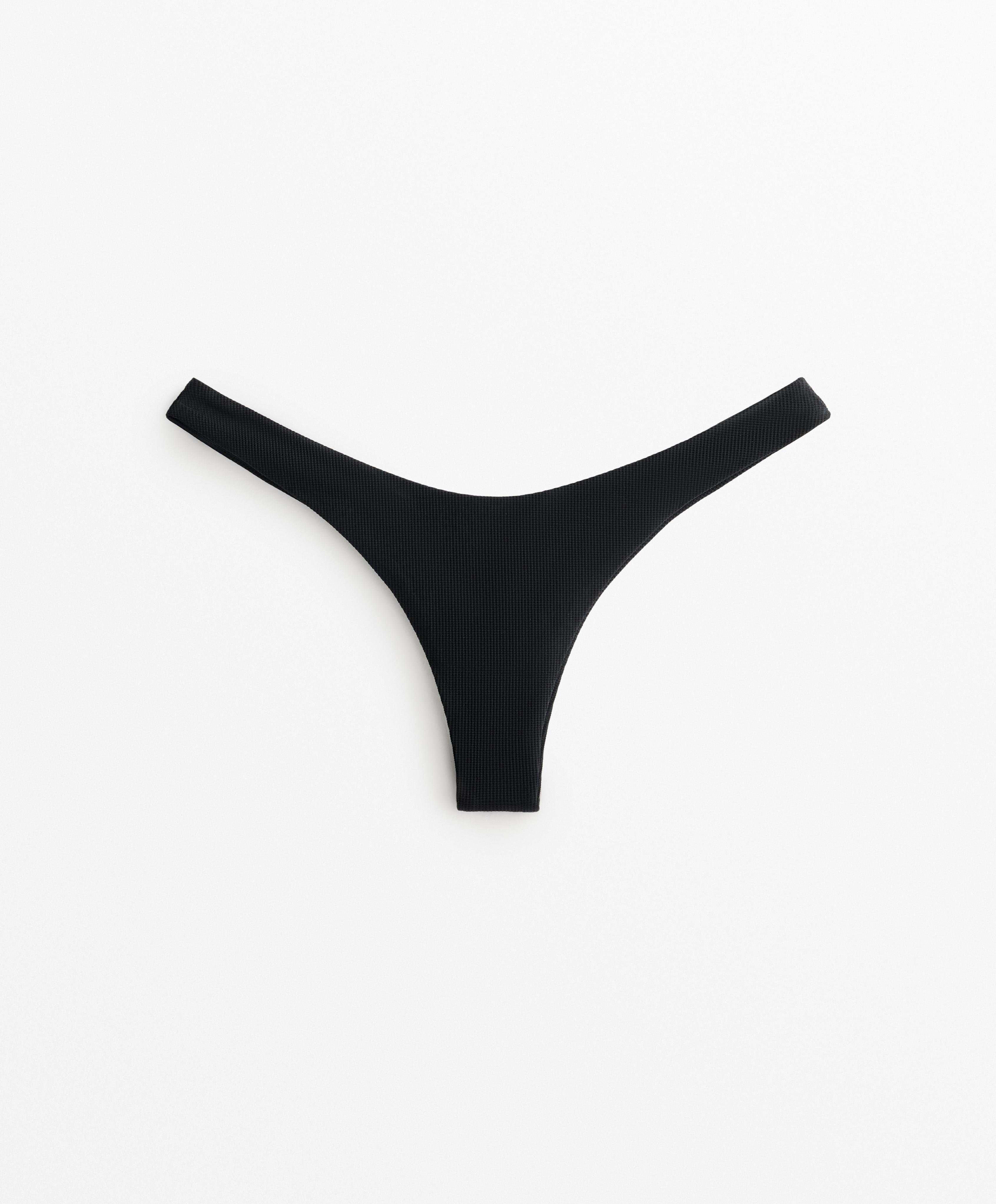 U CUT PIQUE BRAZILIAN BIKINI BRIEFS