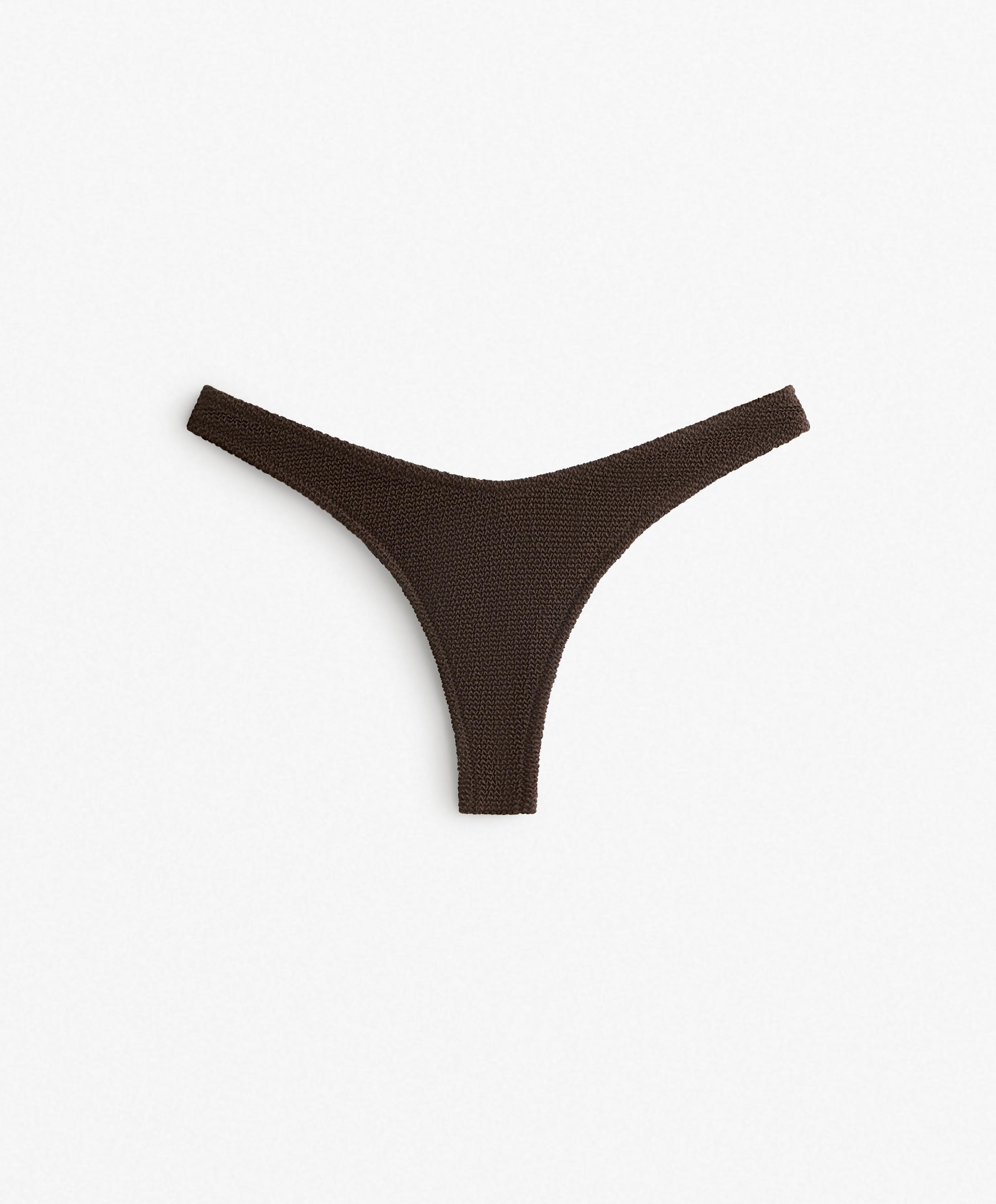 U CUT CRINKLE BRAZILIAN BIKINI BRIEFS