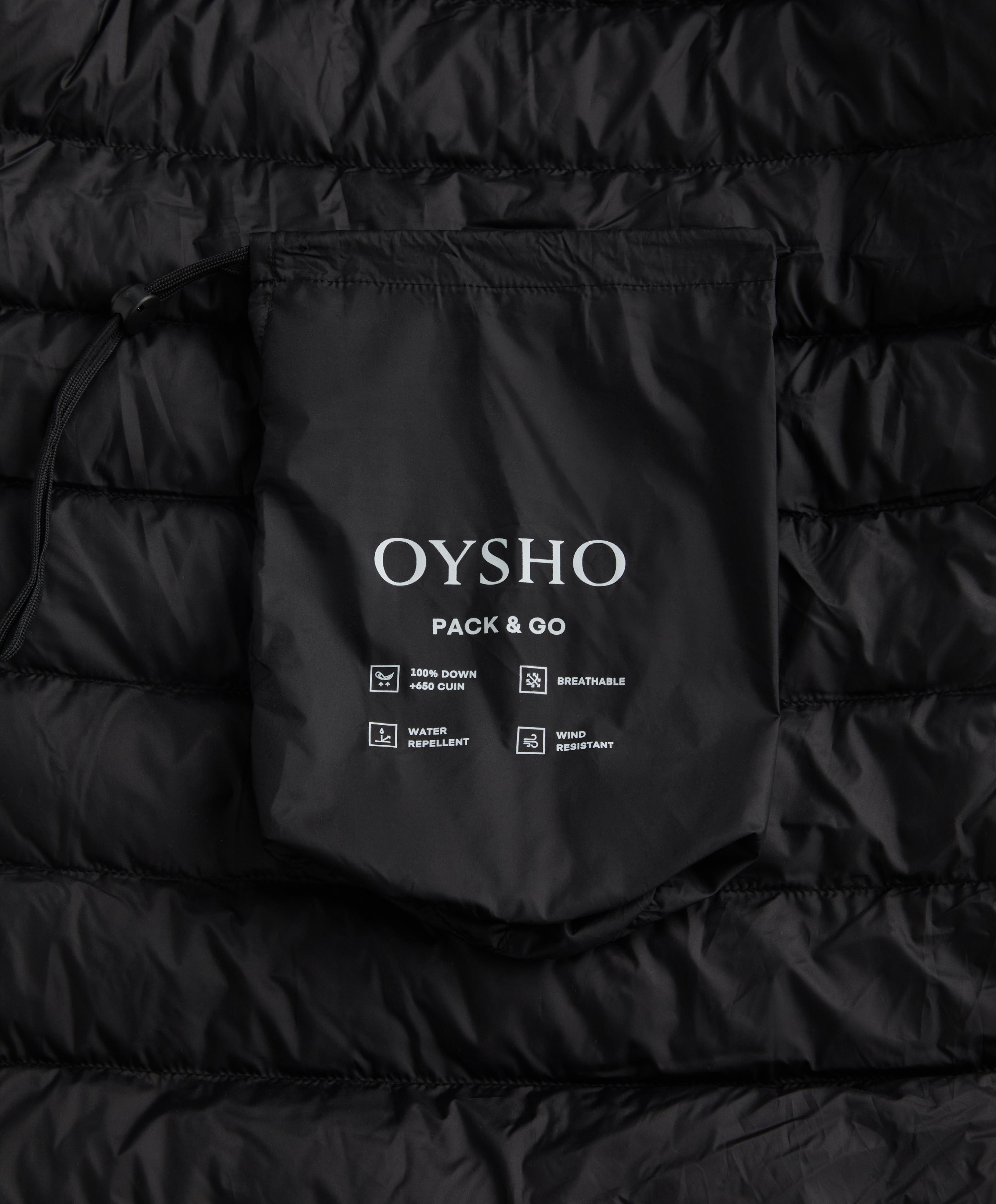LIGHTWEIGHT PACKABLE 100% DOWN WATER REPELLENT JACKET