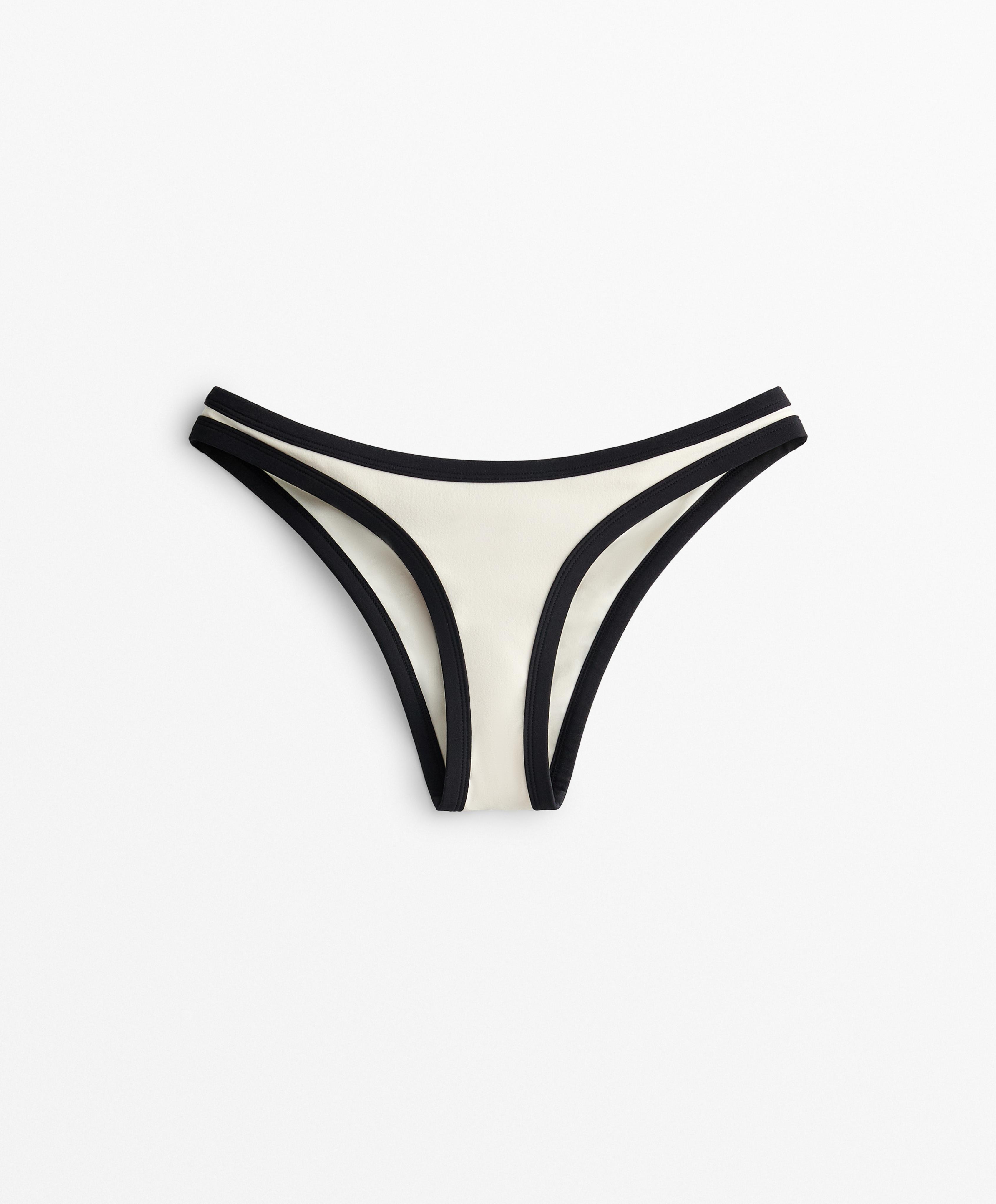 BIKINI MEDIUM BOTTOMS CONTRAST TRIM U CUT