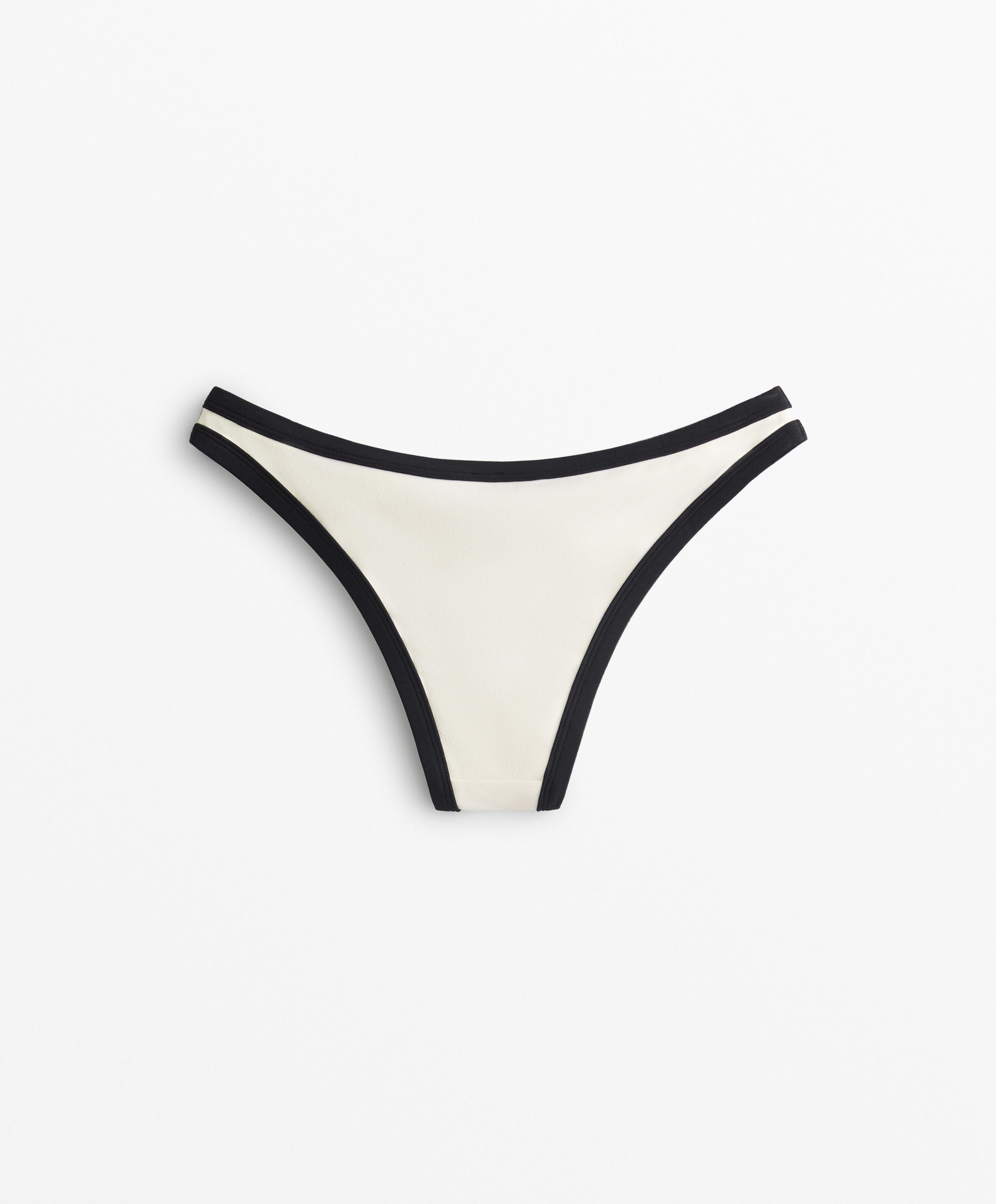 BIKINI MEDIUM BOTTOMS CONTRAST TRIM U CUT