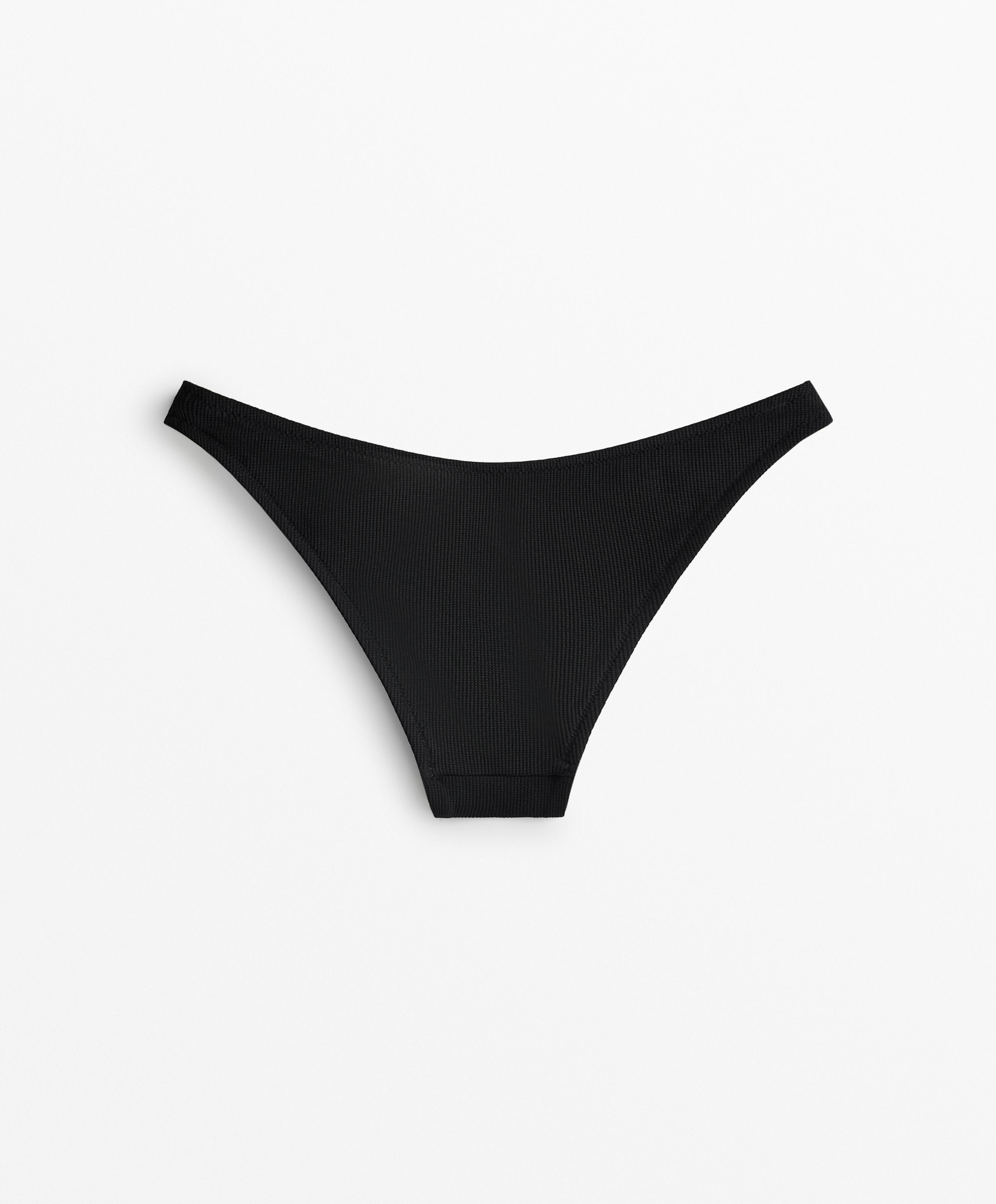 U CUT PIQUE MEDIUM COVERAGE BIKINI BOTTOMS