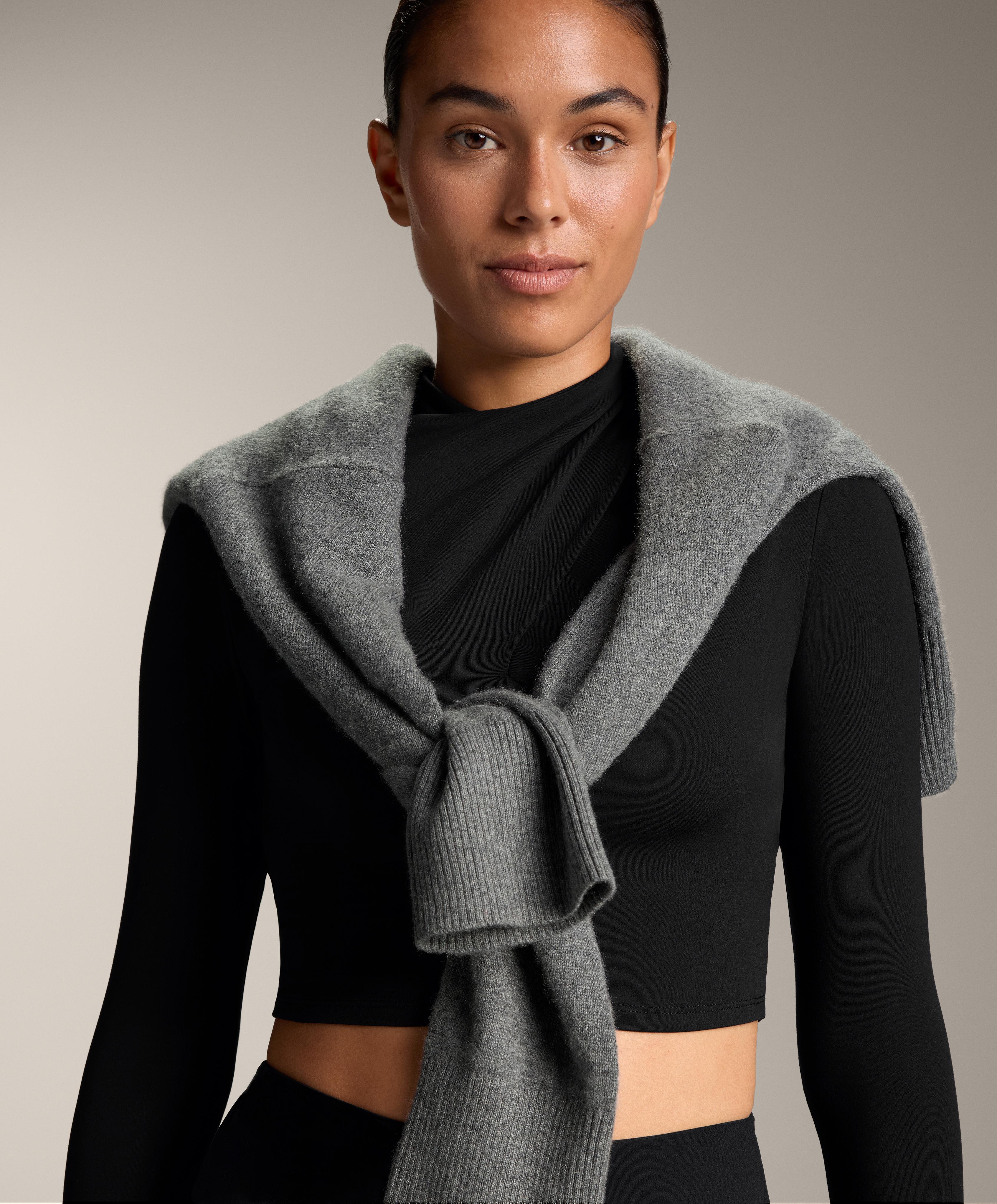 COMFORTLUX DRAPED NECKLINE T SHIRT
